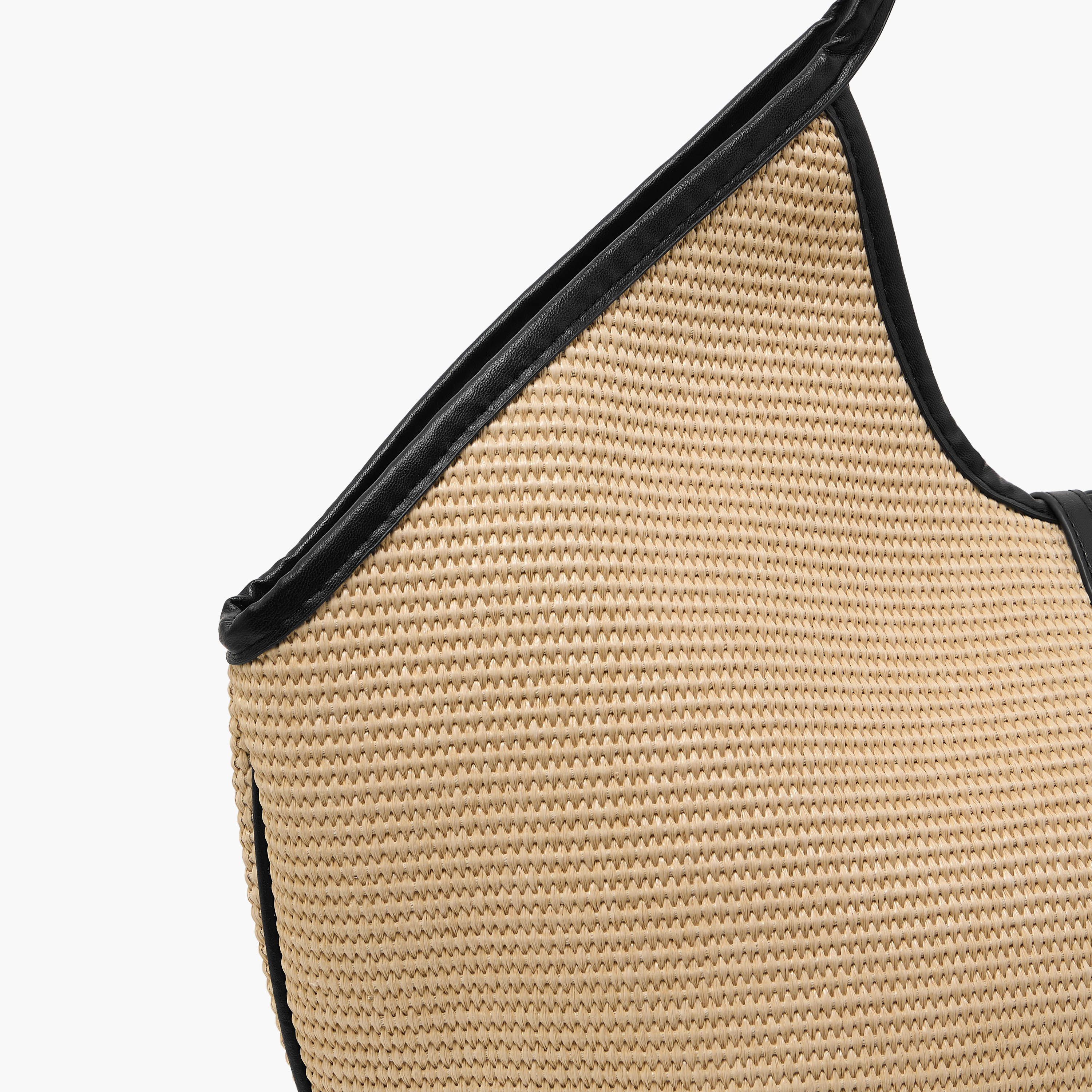 Textured Tote Bag with Double Handle-women-bagsandwallets-handbags-image-6