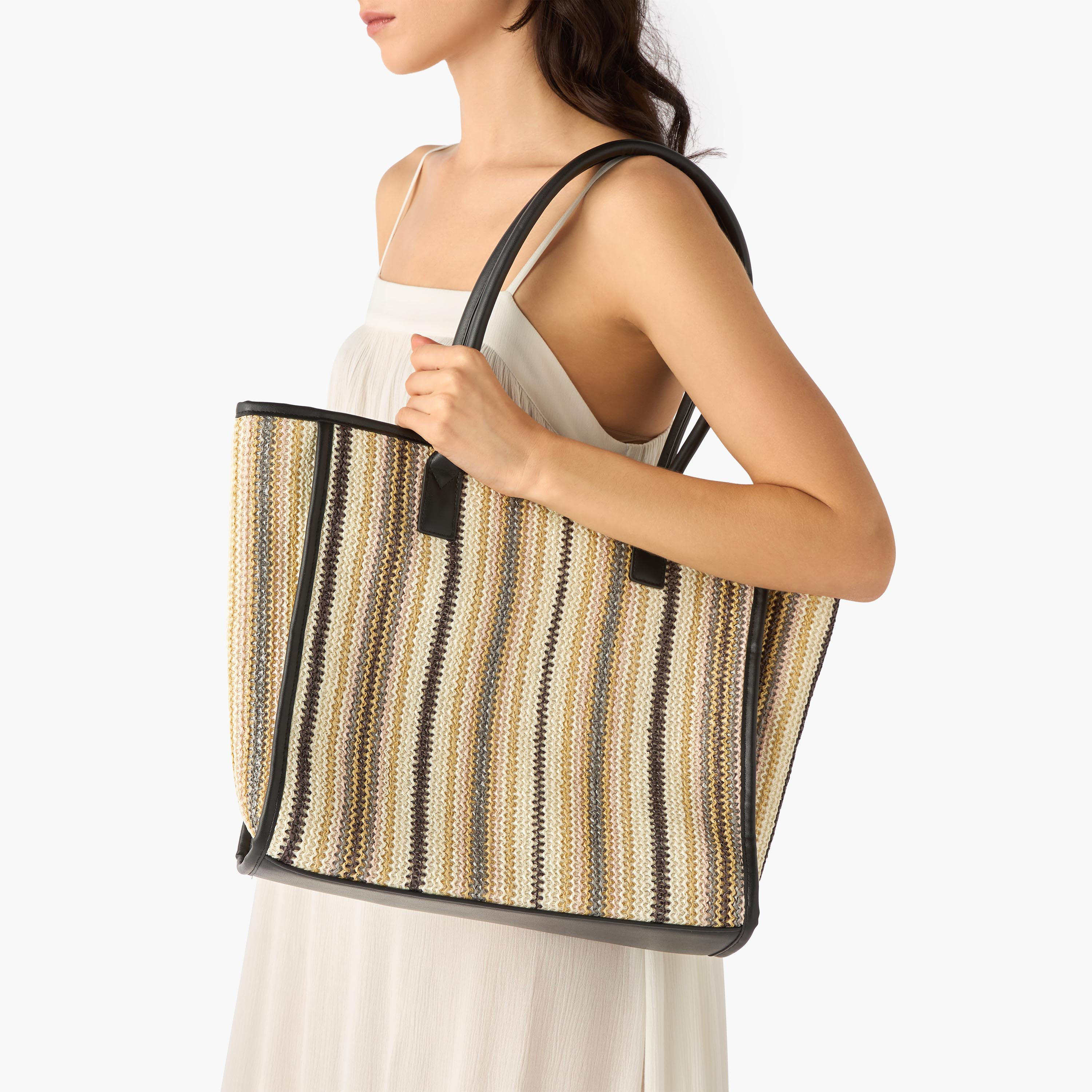 شنطة توتي مخططة بمقابض مزدوجة-women-bagsandwallets-handbags-image-2