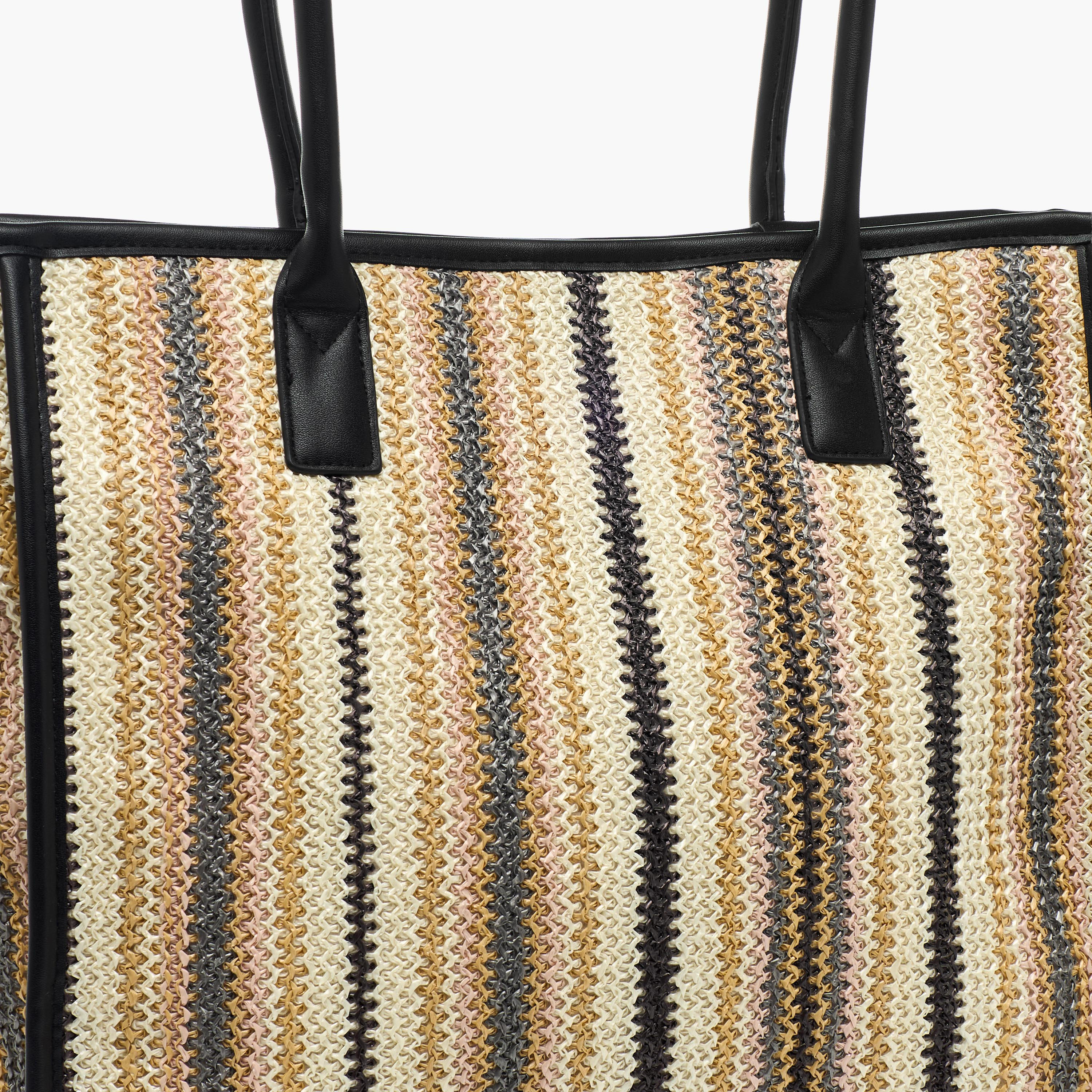 شنطة توتي مخططة بمقابض مزدوجة-women-bagsandwallets-handbags-image-5