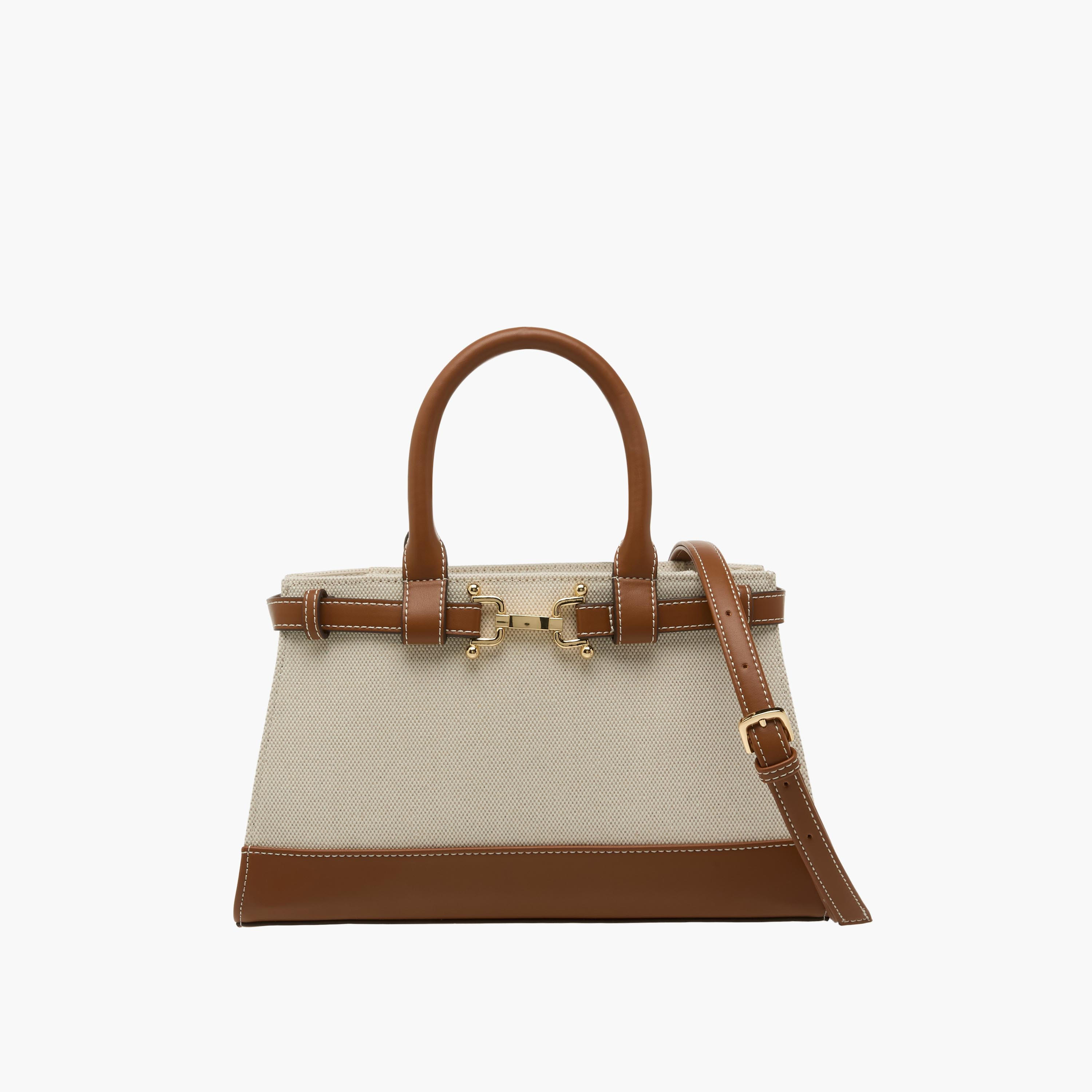 شنطة توتي بارزة الملمس مع زينة معدنية لجام-women-bagsandwallets-handbags-image-9