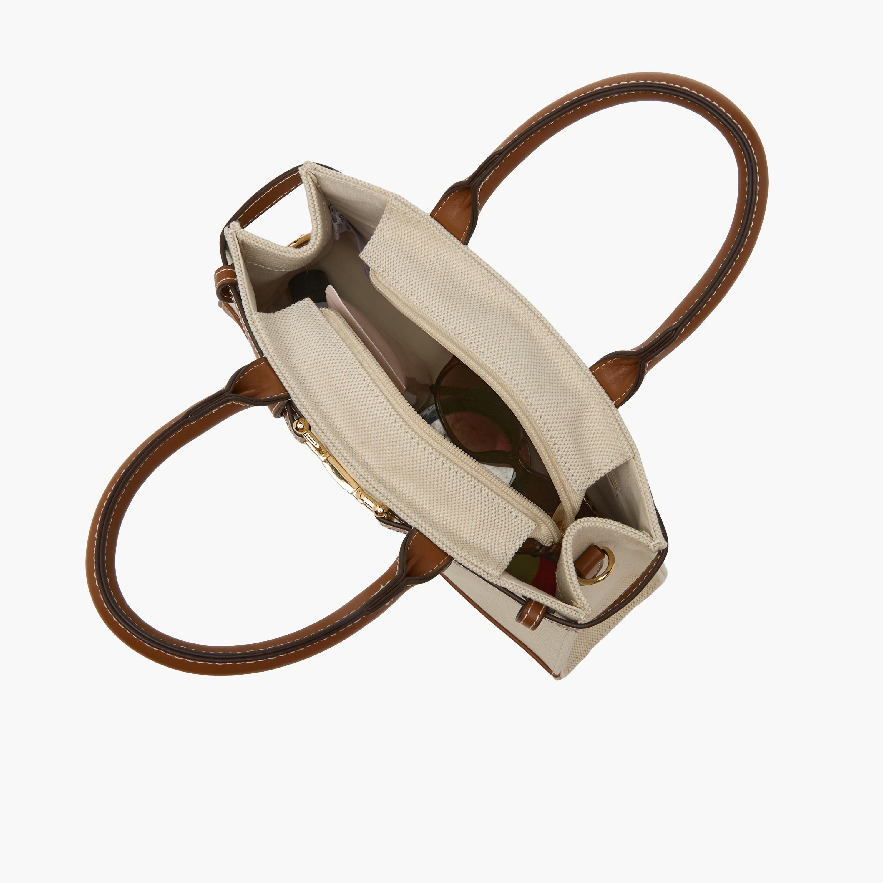 شنطة توتي بارزة الملمس مع زينة معدنية لجام-women-bagsandwallets-handbags-image-1