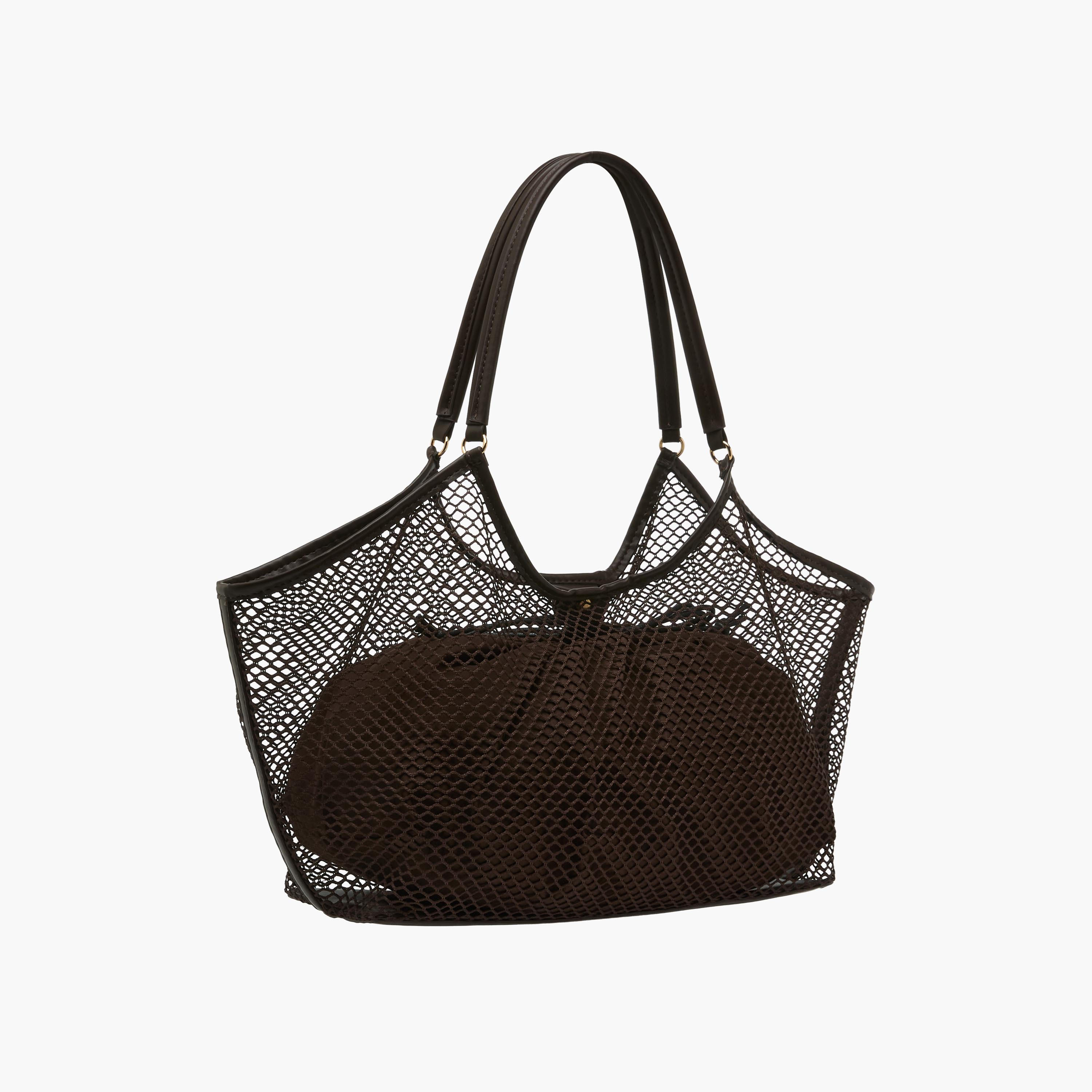 Mesh Tote Bag with Drawstring Closure Pouch-women-bagsandwallets-handbags-image-4