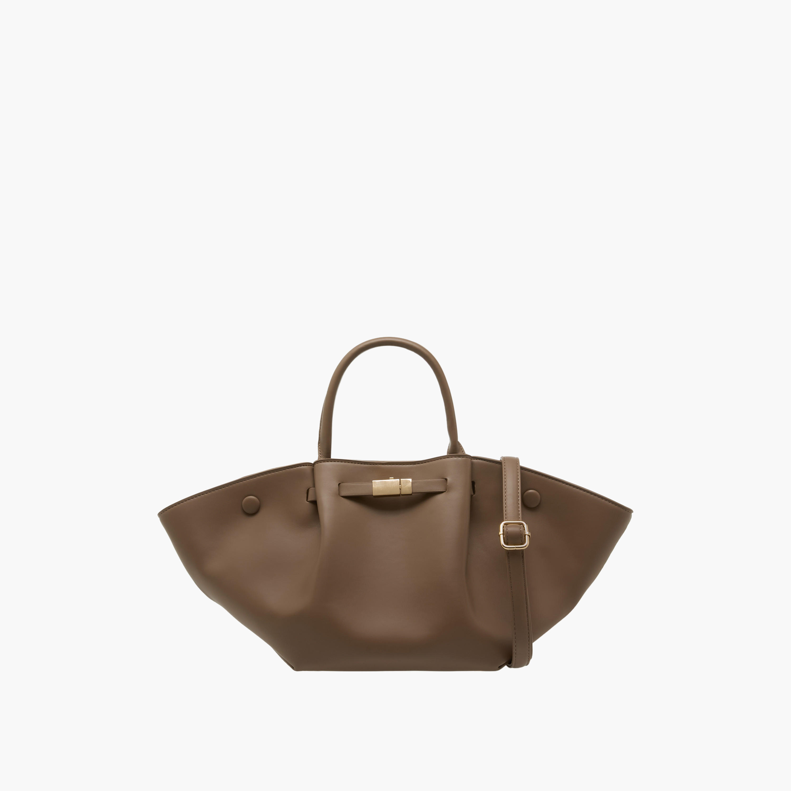 Pinched Tote Bag with Adjustable Strap-women-bagsandwallets-handbags-image-1