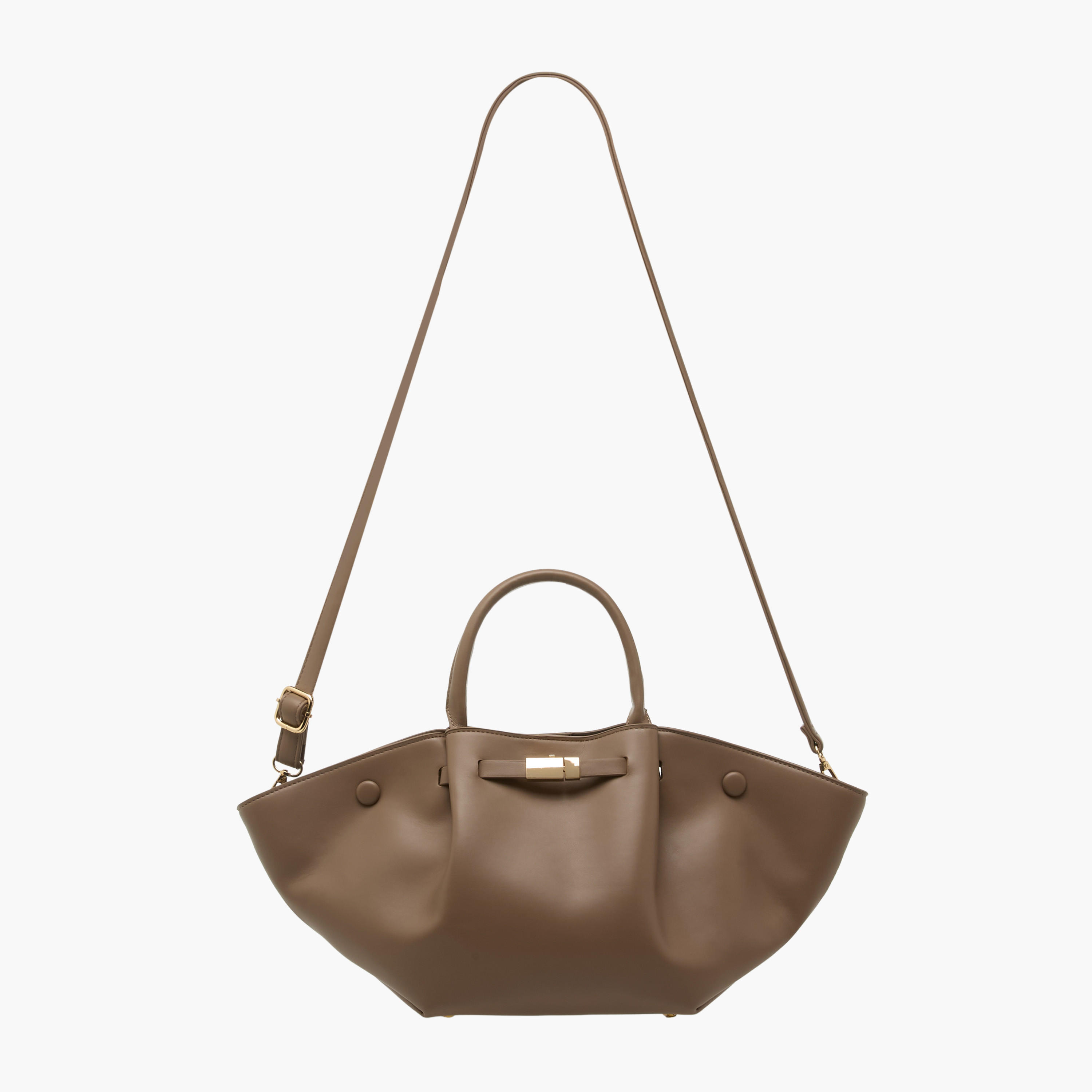 Pinched Tote Bag with Adjustable Strap-women-bagsandwallets-handbags-image-3
