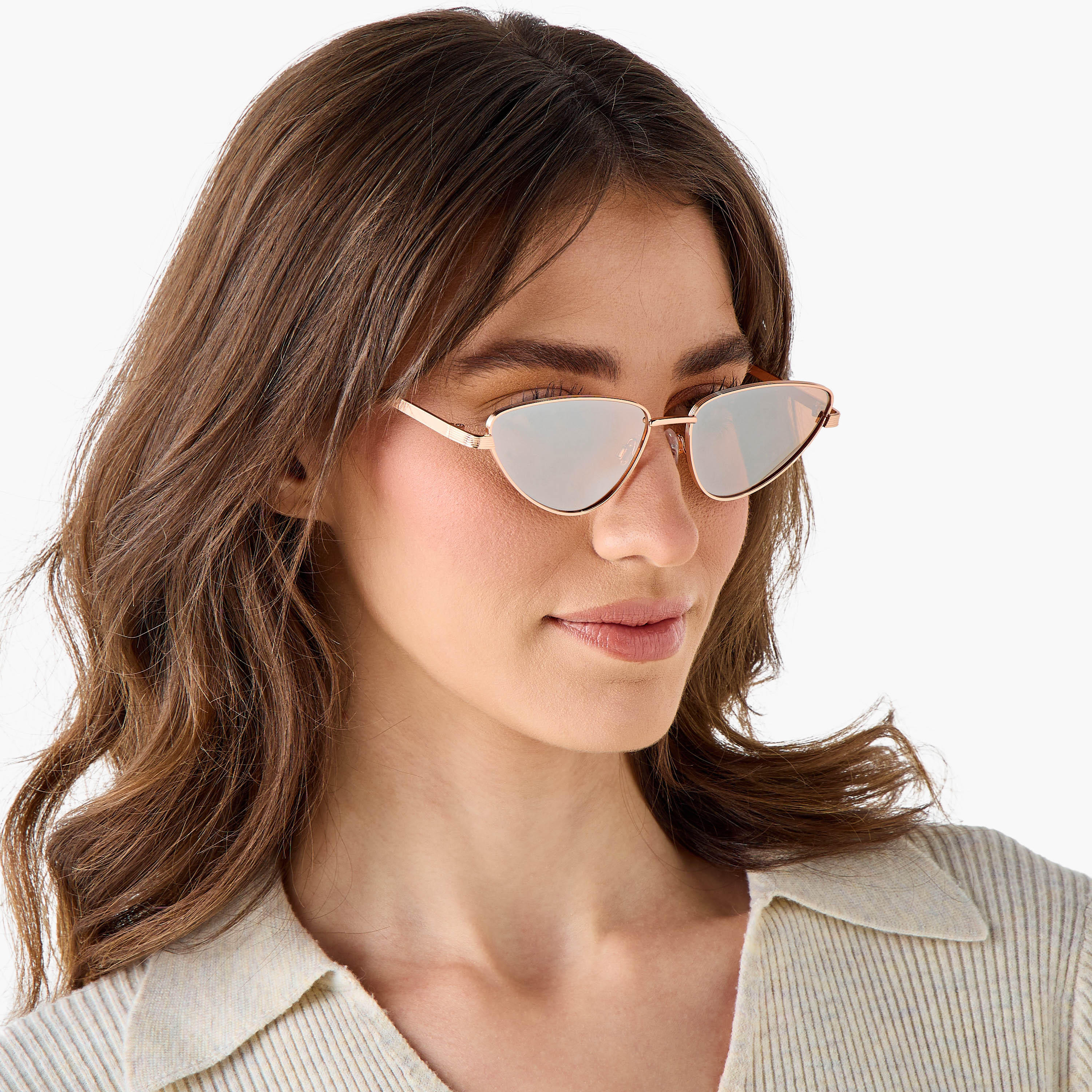 نظارة شمسية كات آي بعدسات وردية واقية من أشعة الشمس فوق البنفسجية-women-sunglasses-image-2