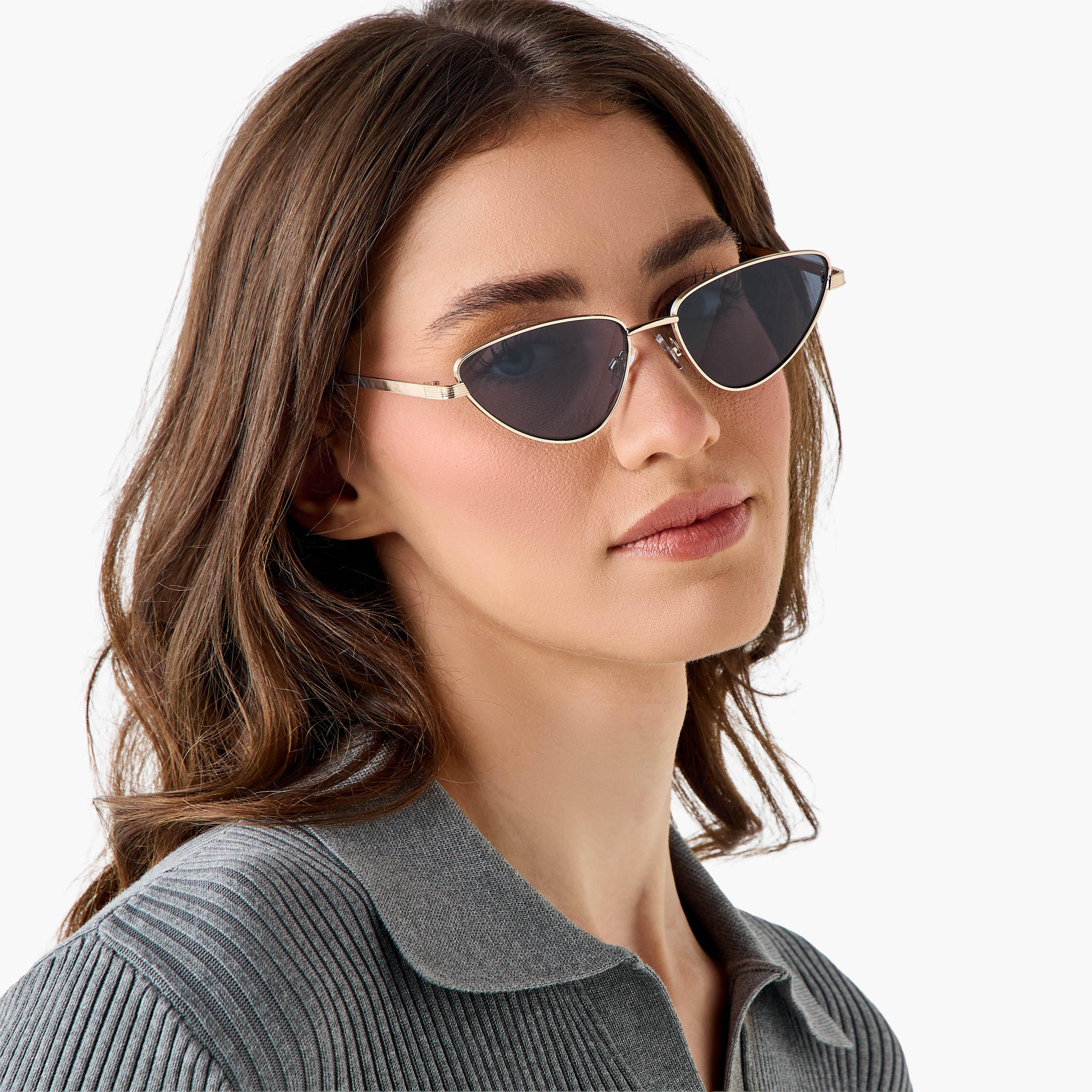 Sunglasses Cateye UV Protection Black Lens-women-sunglasses-image-2