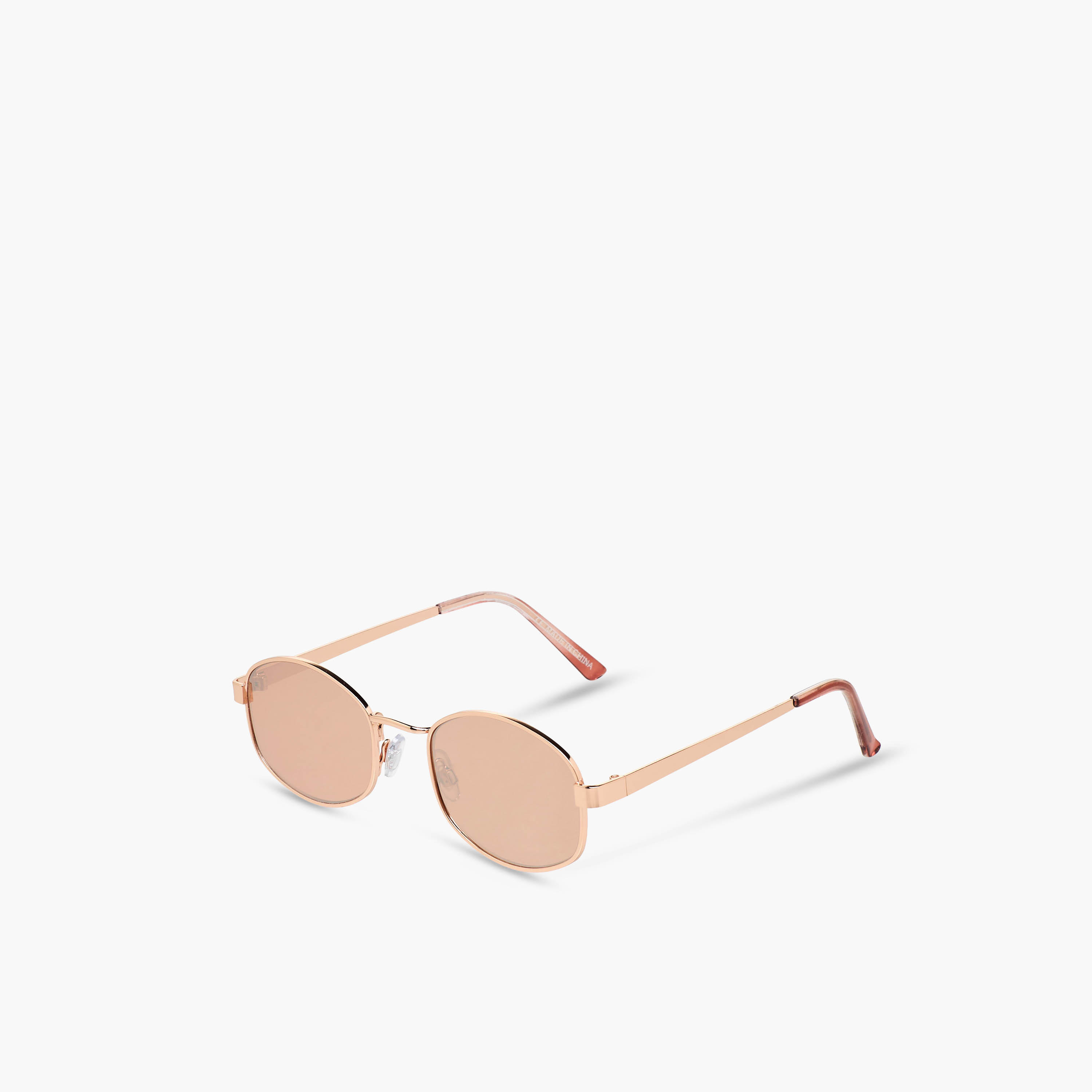 Sunglasses Hexagonal UV Protection Gold Lens-women-sunglasses-image-1