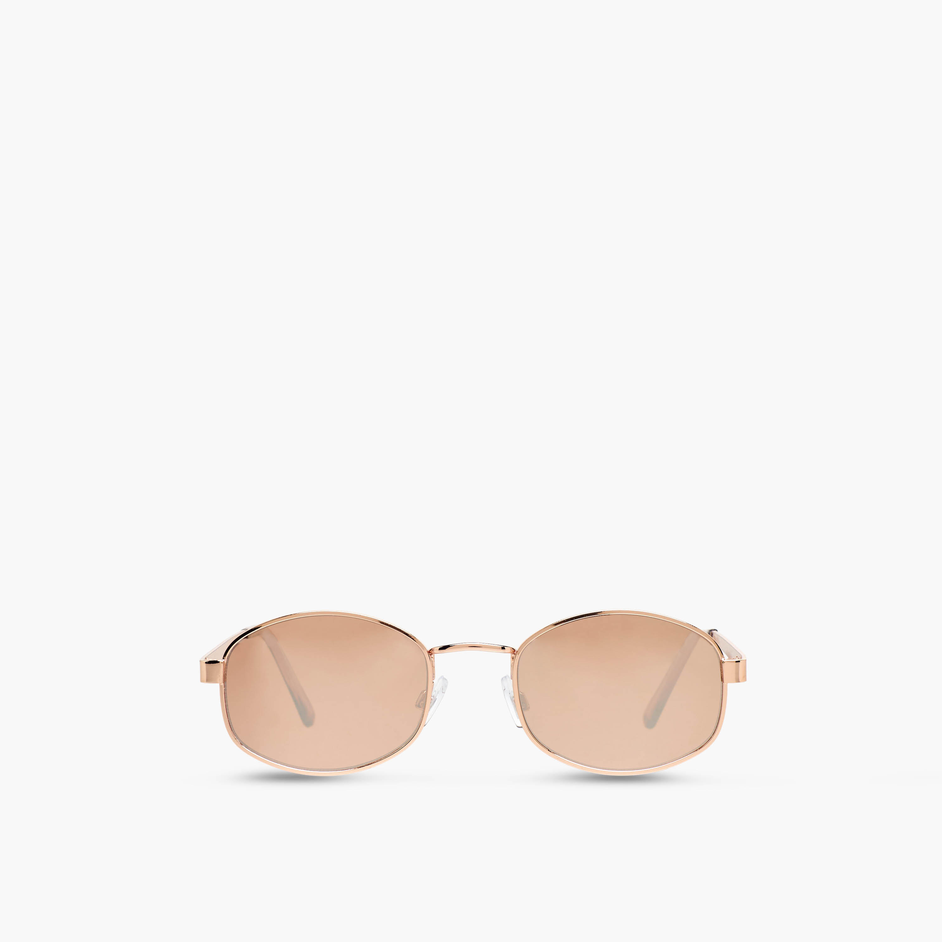 Sunglasses Hexagonal UV Protection Gold Lens-women-sunglasses-image-3
