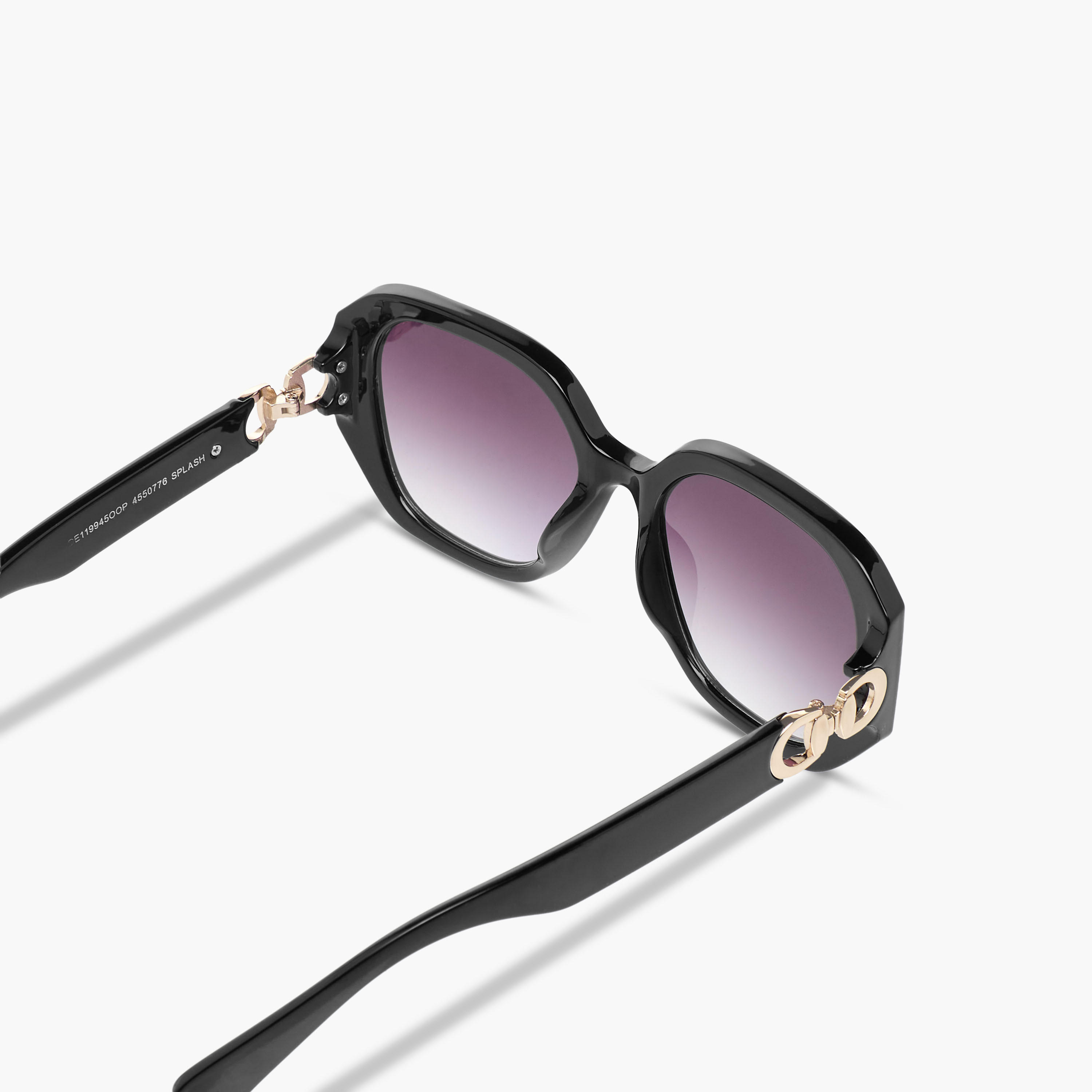 Sunglasses Hexagonal UV Protection Black Lens-women-sunglasses-image-5