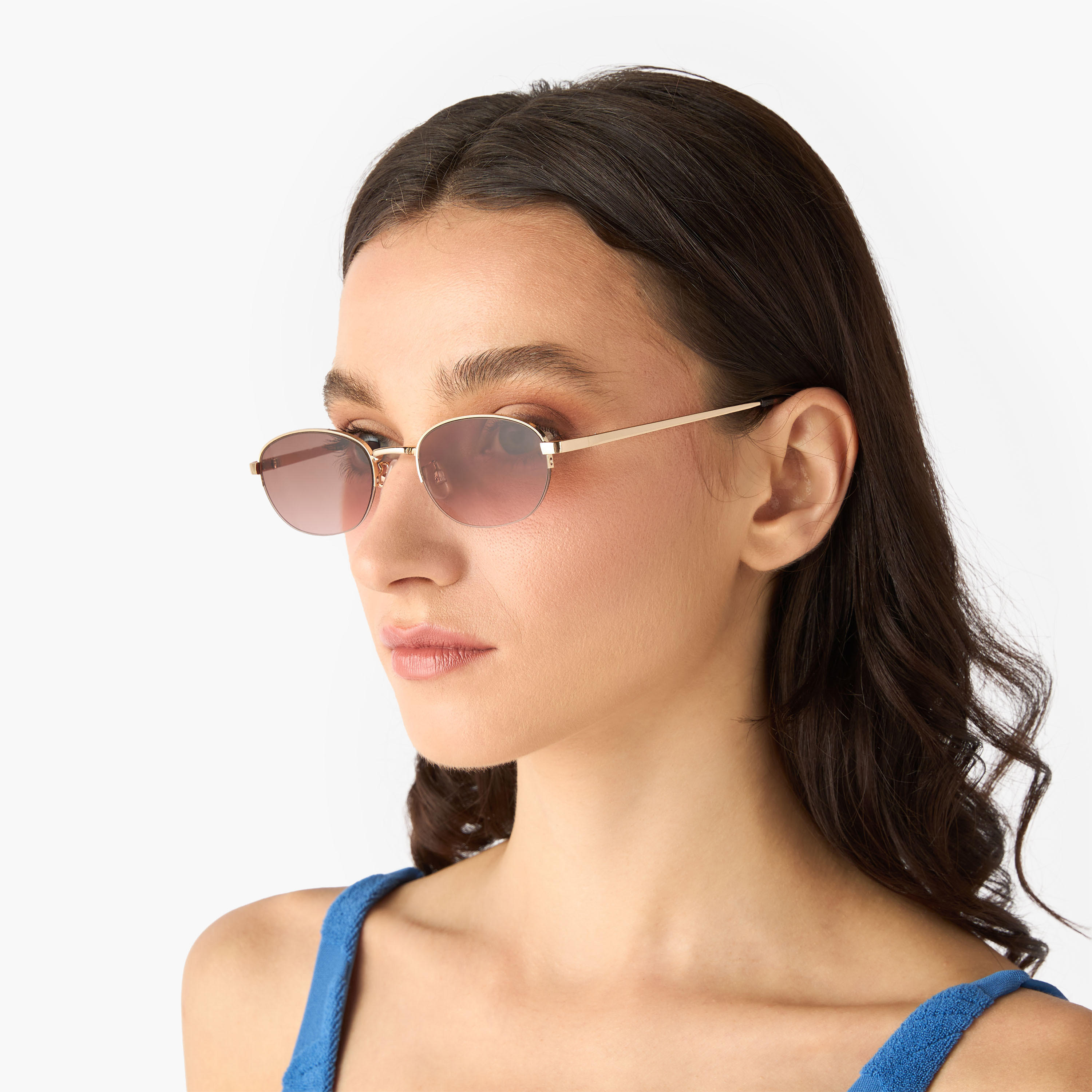 نظارة شمسية بيضاوية بعدسات بني واقية من أشعة الشمس فوق البنفسجية-women-sunglasses-image-2