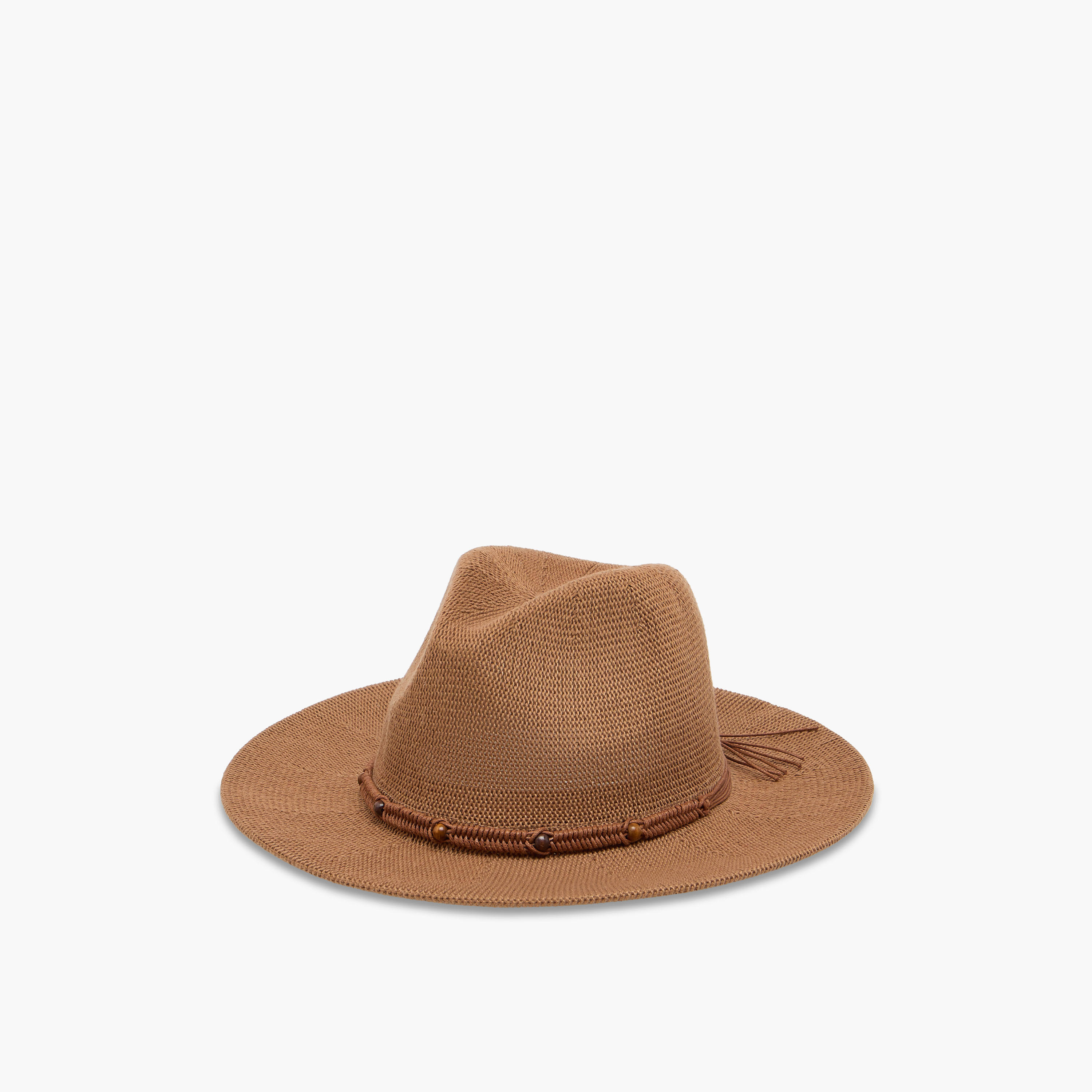 قبعة فيدورا قش بحافة خرز-women-clothingaccessories-capsandhats-image-7