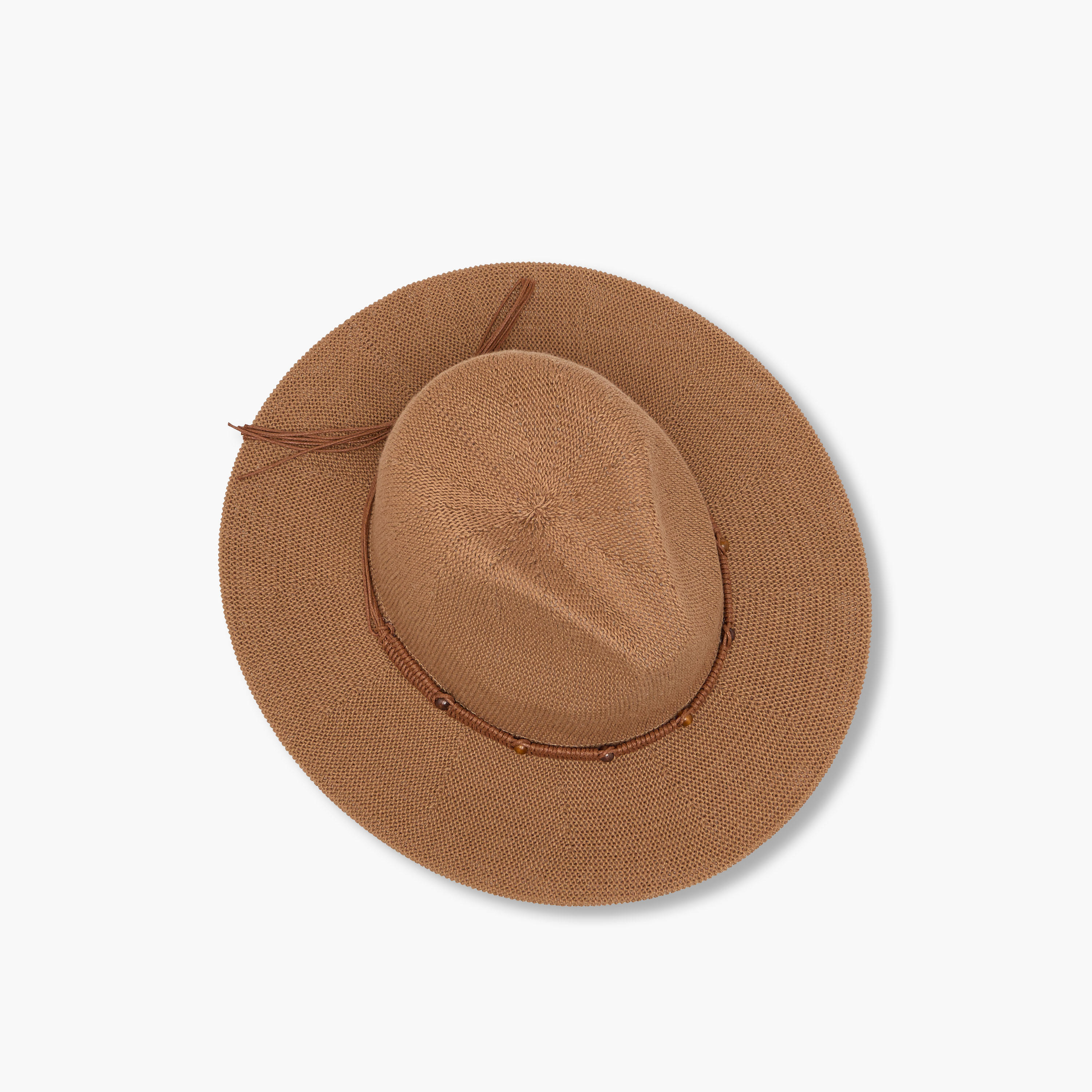 قبعة فيدورا قش بحافة خرز-women-clothingaccessories-capsandhats-image-5