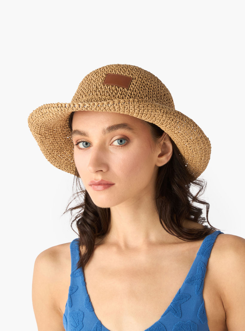 قبعة قش بارزة الملمس-women-clothingaccessories-capsandhats-image-6