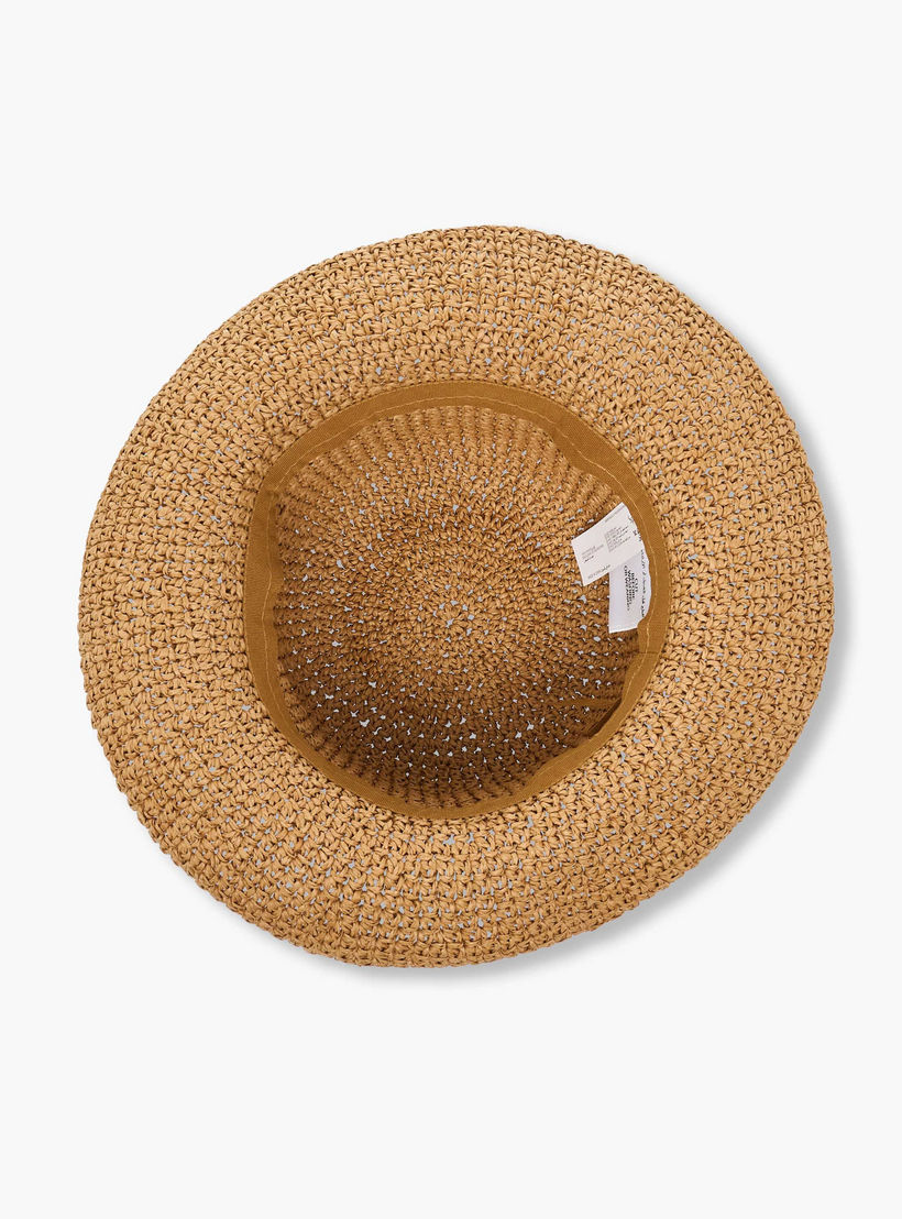 قبعة قش بارزة الملمس-women-clothingaccessories-capsandhats-image-1