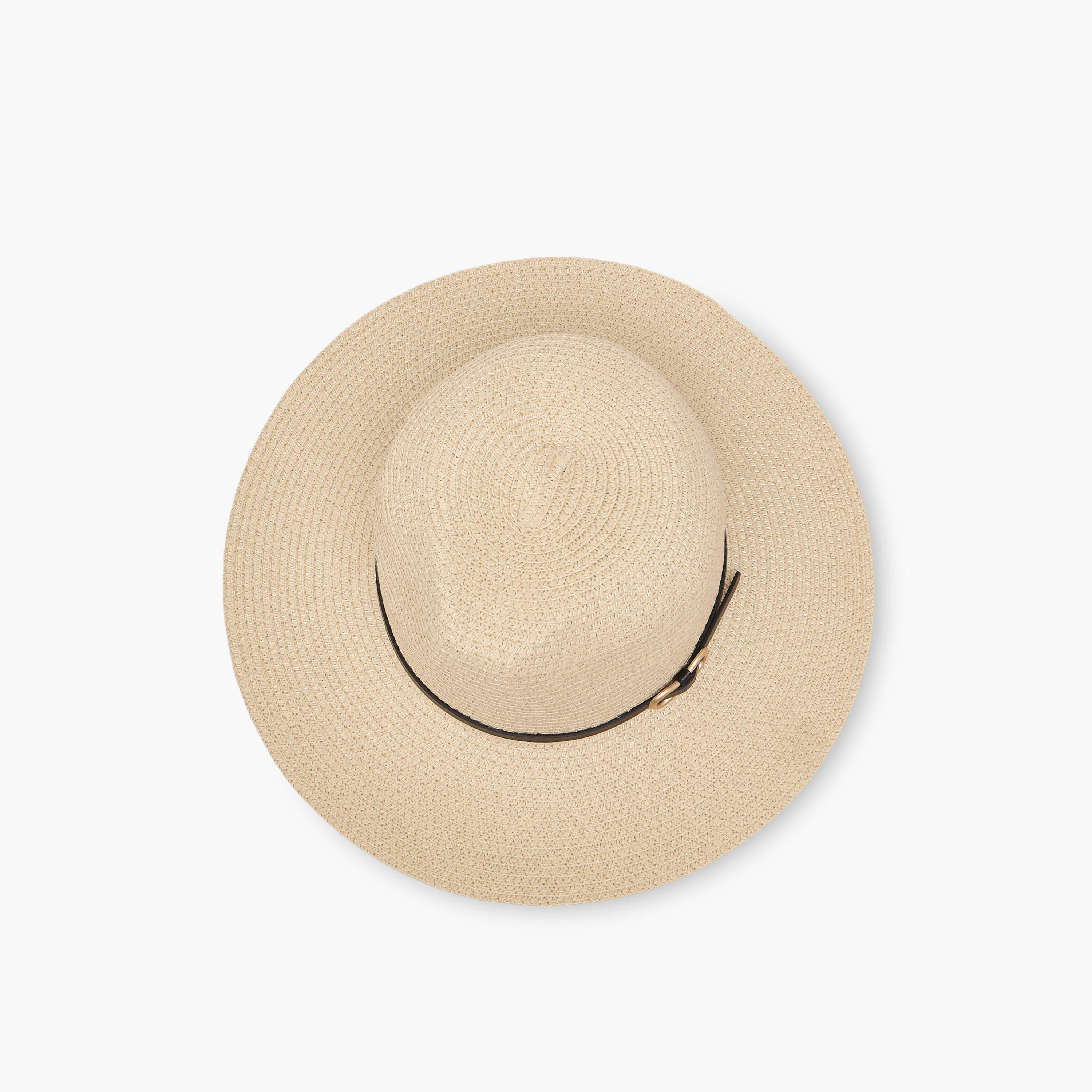 قبعة قش بحزام فيدورا-women-clothingaccessories-capsandhats-image-2