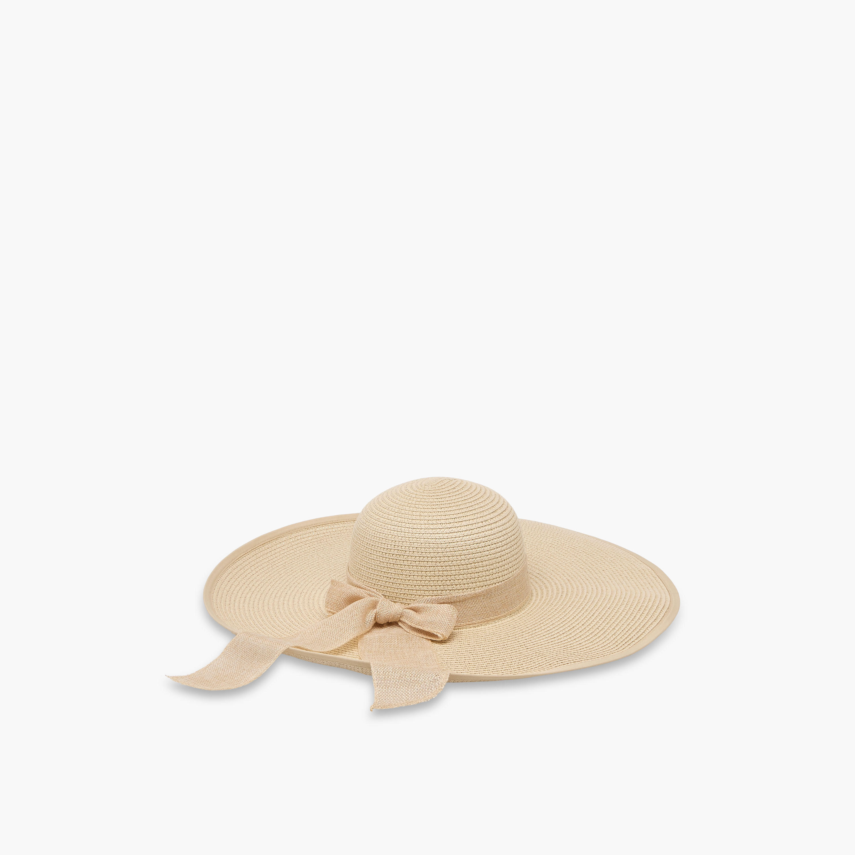 Wide Brim Hat with Bow-women-clothingaccessories-capsandhats-image-3