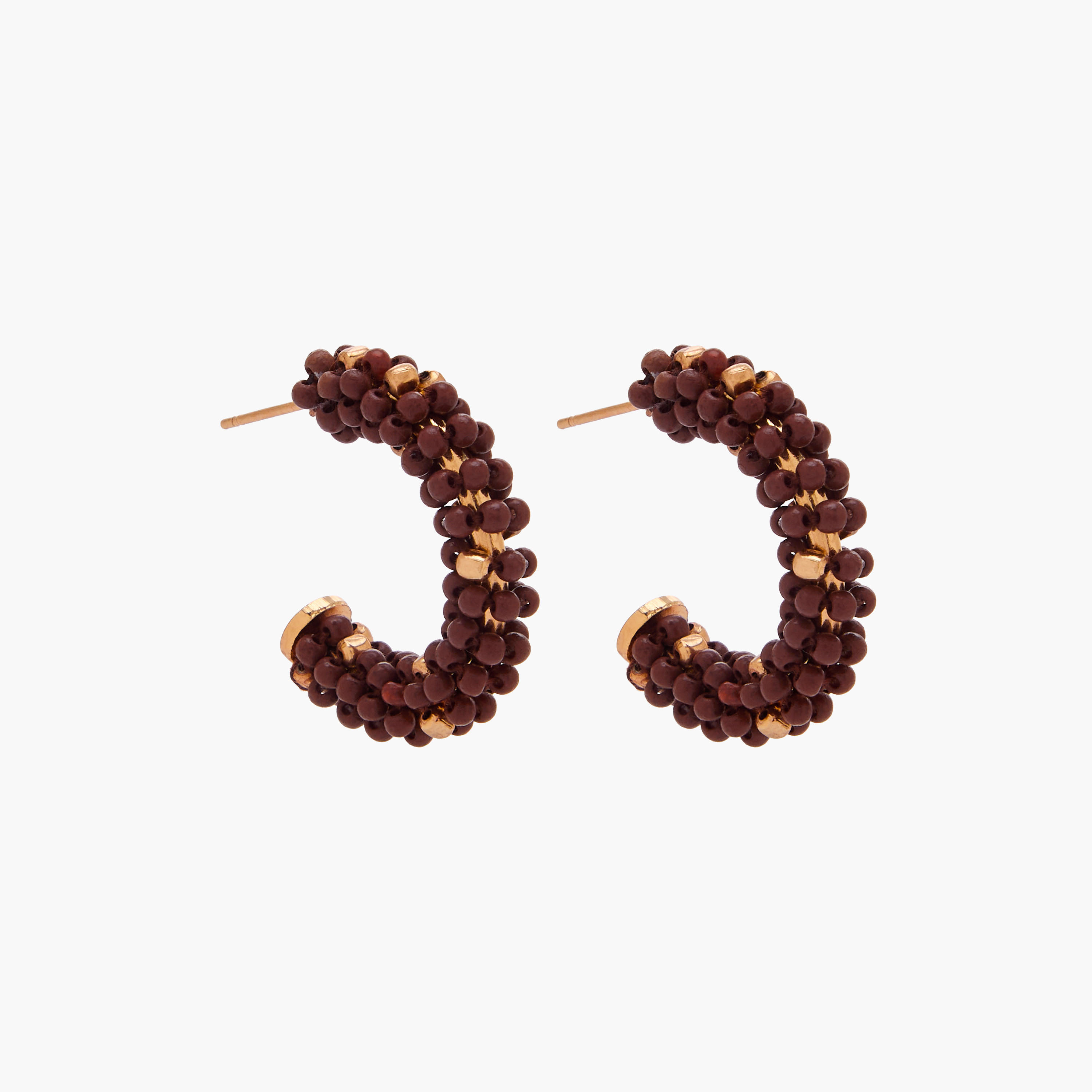 طقم من 3 - أقراط متنوعة بلون ذهبي ومكبس إغلاق خلفي-women-watchesandjewellery-jewellery-earrings-image-4