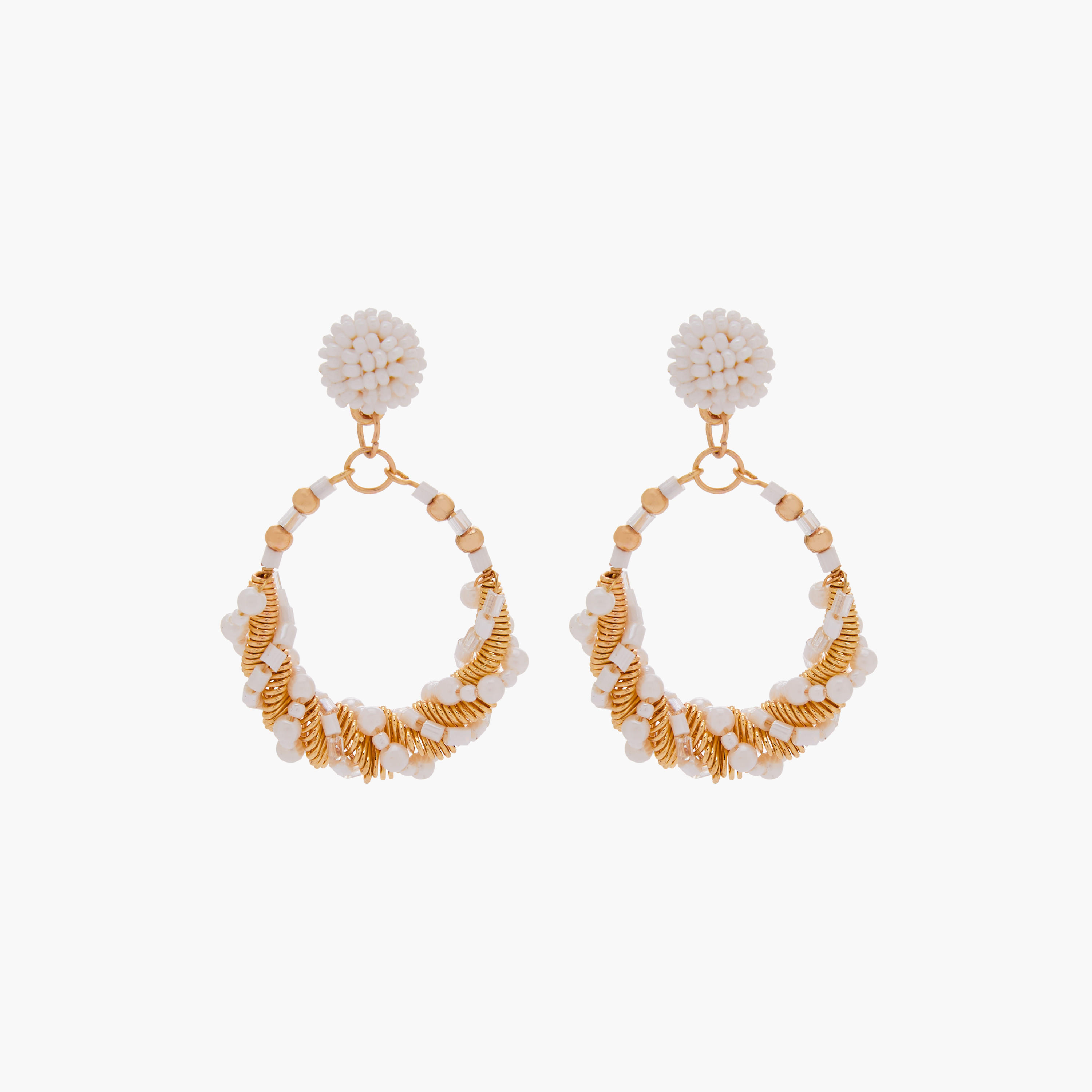 أقراط متدلية ذهبية مزينة بمكبس إغلاق خلفي-women-watchesandjewellery-jewellery-earrings-image-1