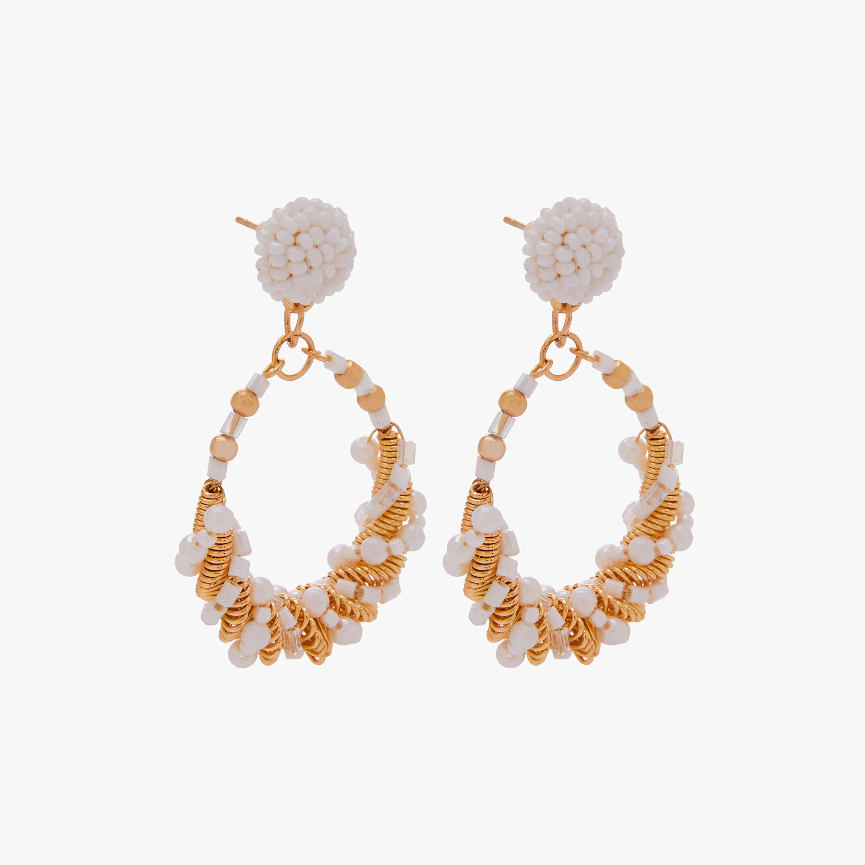 أقراط متدلية ذهبية مزينة بمكبس إغلاق خلفي-women-watchesandjewellery-jewellery-earrings-image-3