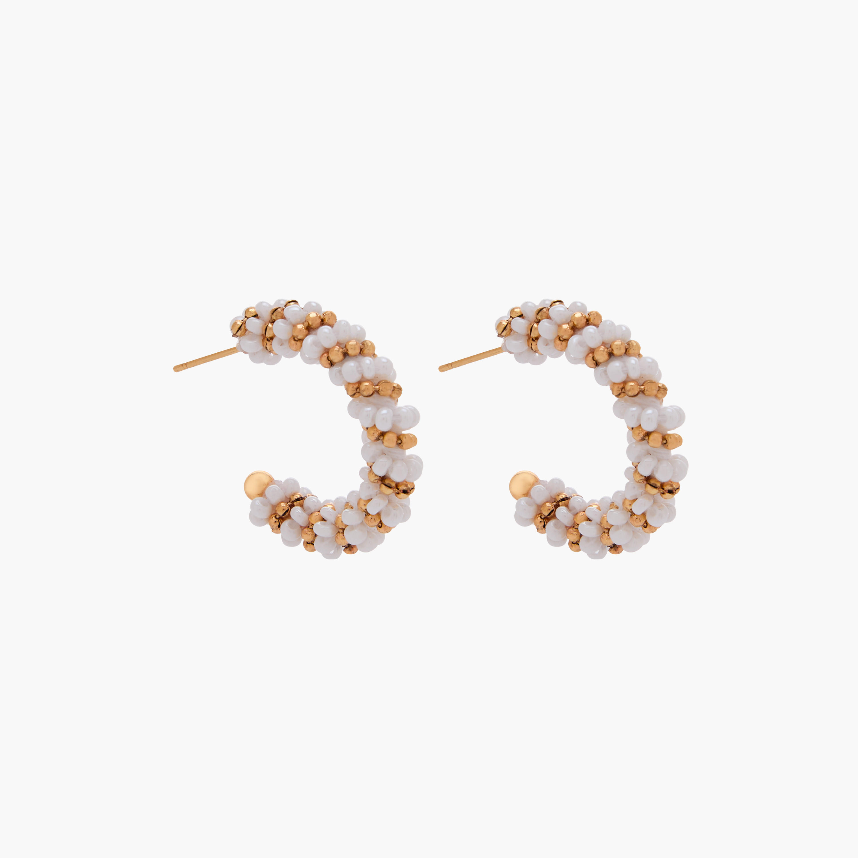 طقم أقراط ذهبية بمكبس إغلاق خلفي 3 أزواج متنوعة-women-watchesandjewellery-jewellery-earrings-image-3