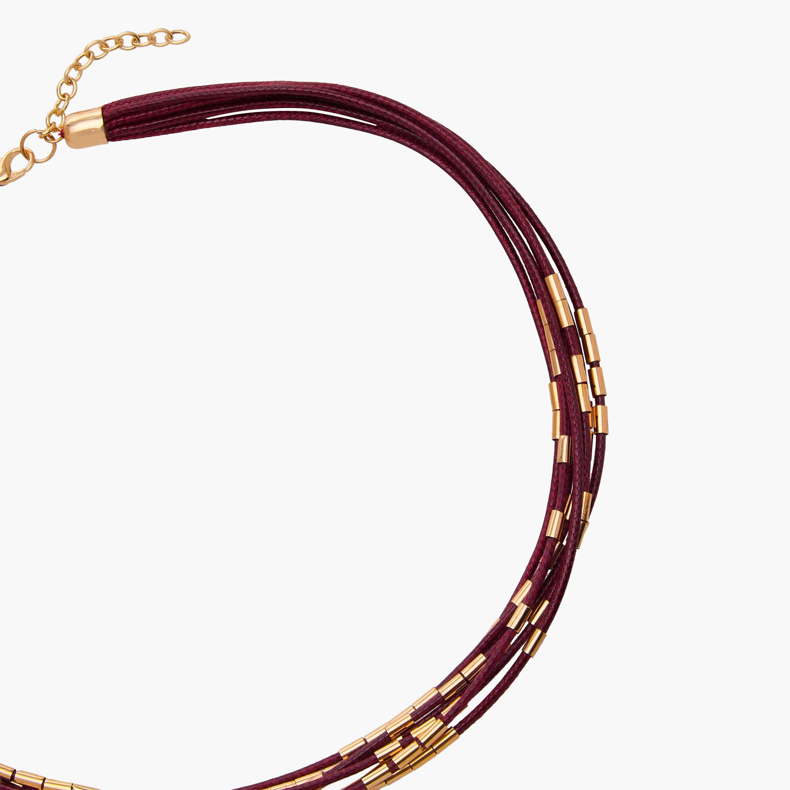 عقد بحبل خرز بلون ذهبي-women-watchesandjewellery-jewellery-necklacesandpendants-image-3