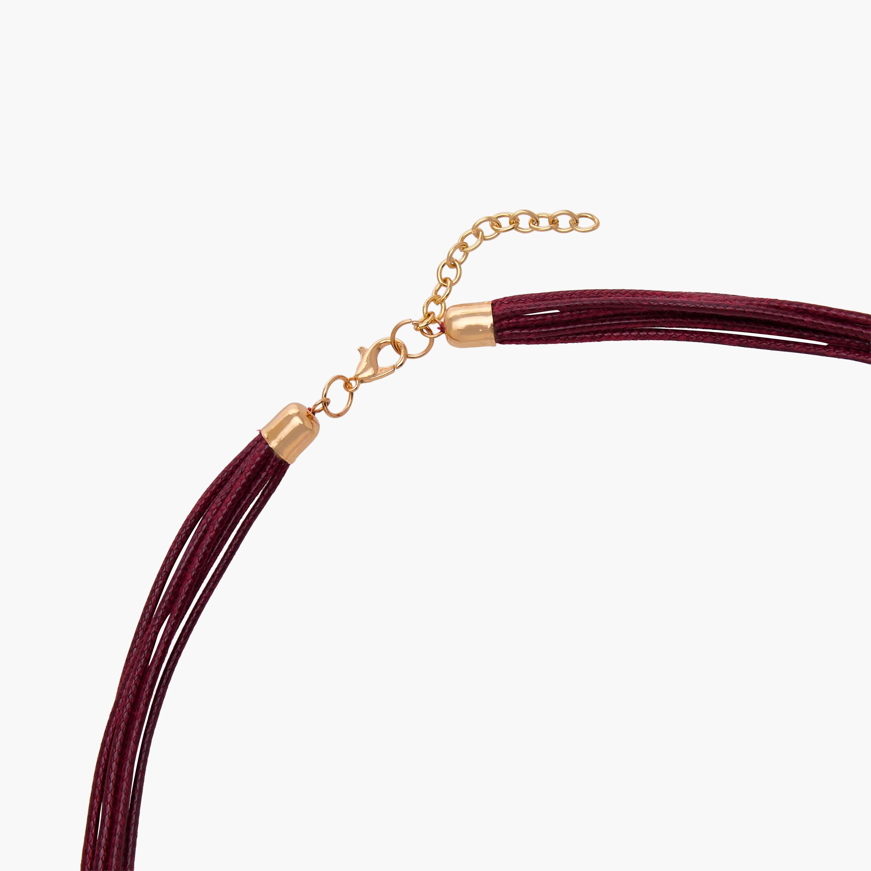 عقد بحبل خرز بلون ذهبي-women-watchesandjewellery-jewellery-necklacesandpendants-image-4