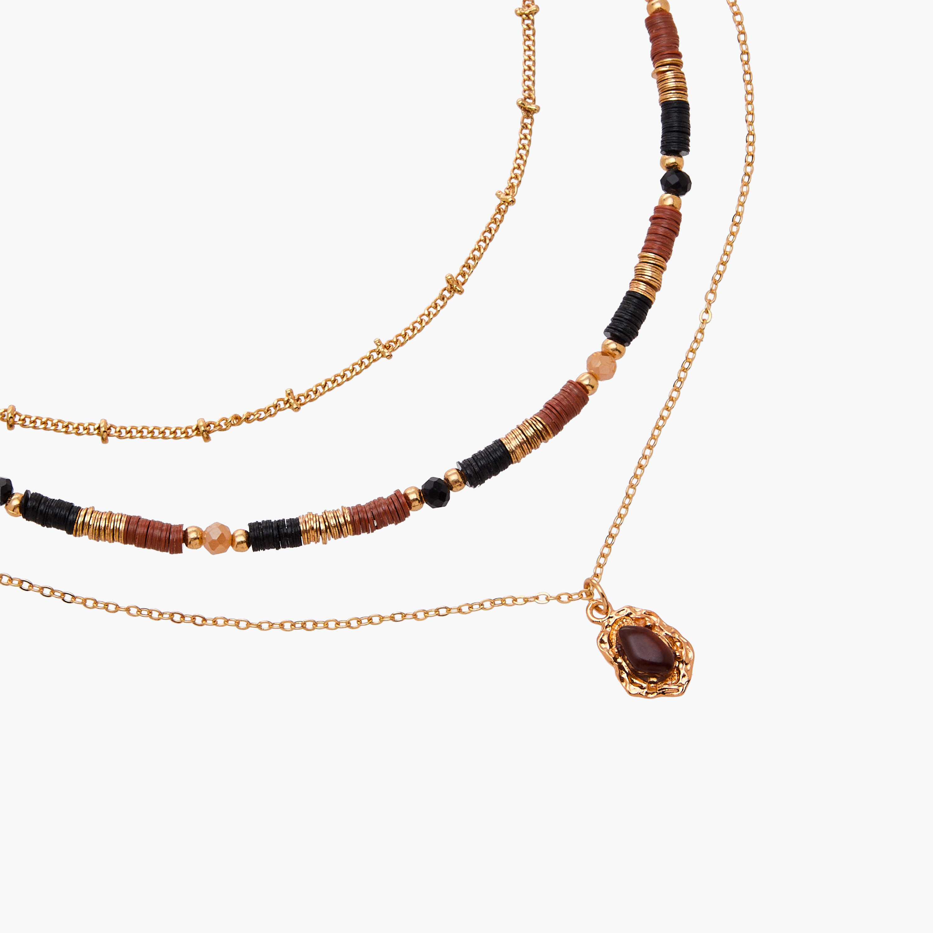 عقد خرز ذهبي اللون بطبقات-women-watchesandjewellery-jewellery-necklacesandpendants-image-5