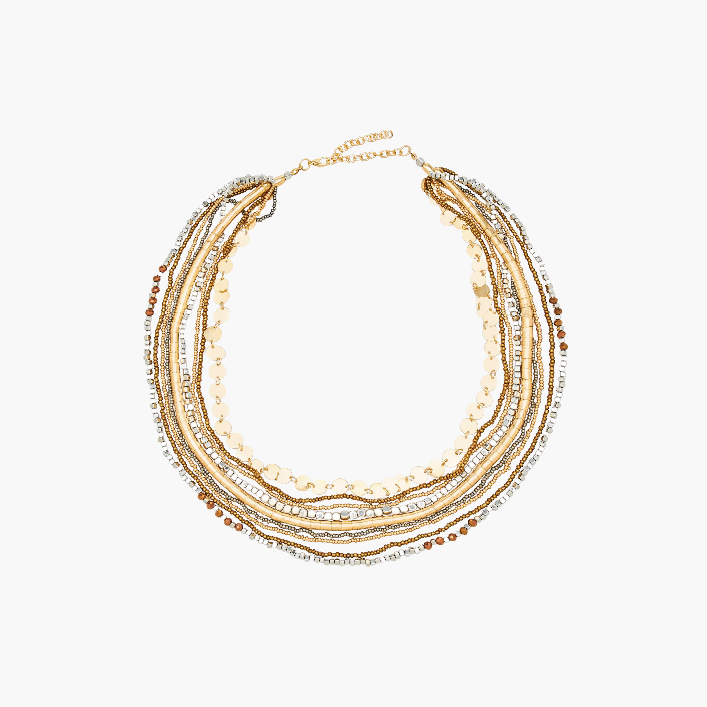 Gold Tone Layered Necklace-women-watchesandjewellery-jewellery-necklacesandpendants-image-1
