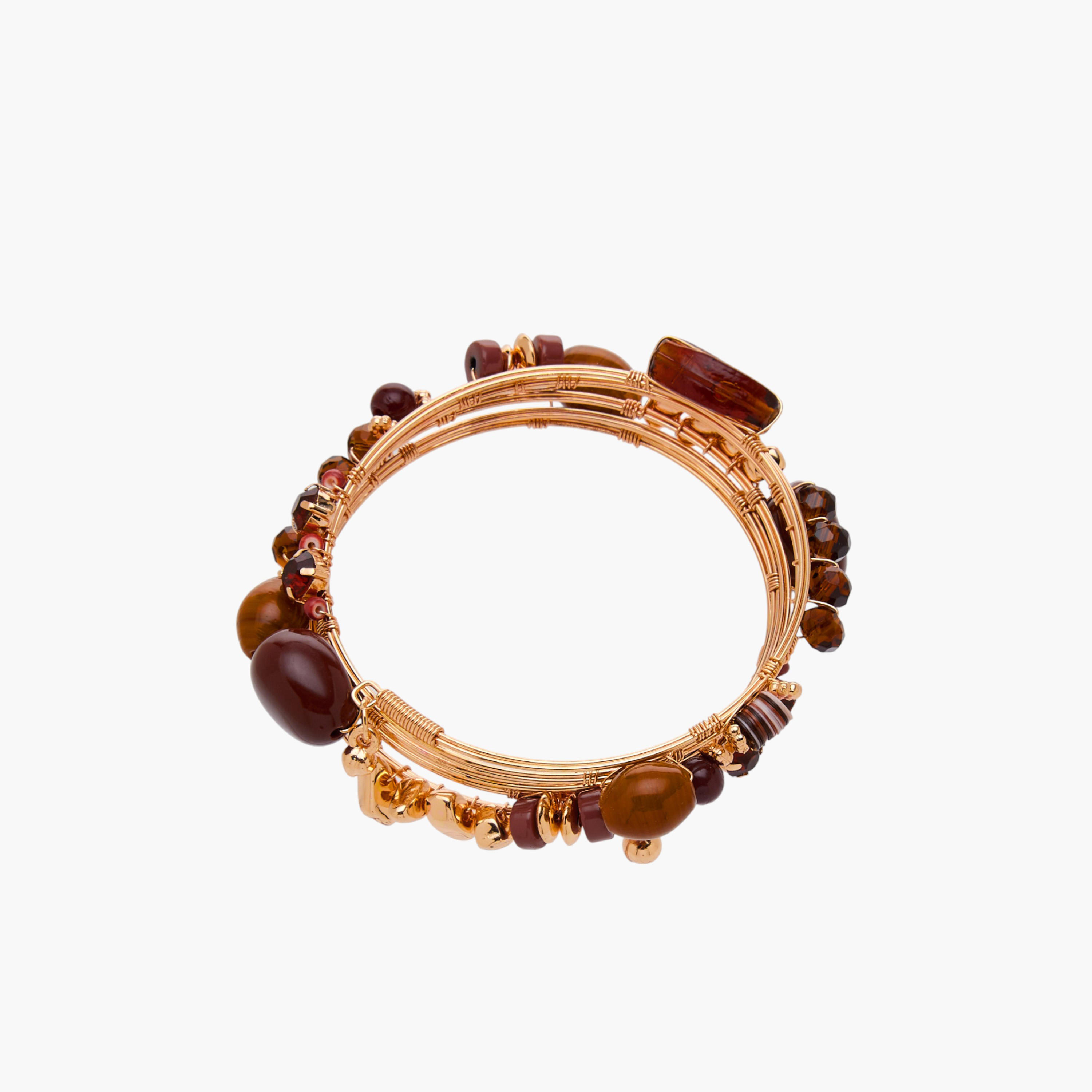 سوار حلزوني ميتاليك مزين-women-watchesandjewellery-jewellery-banglesandbracelets-image-3