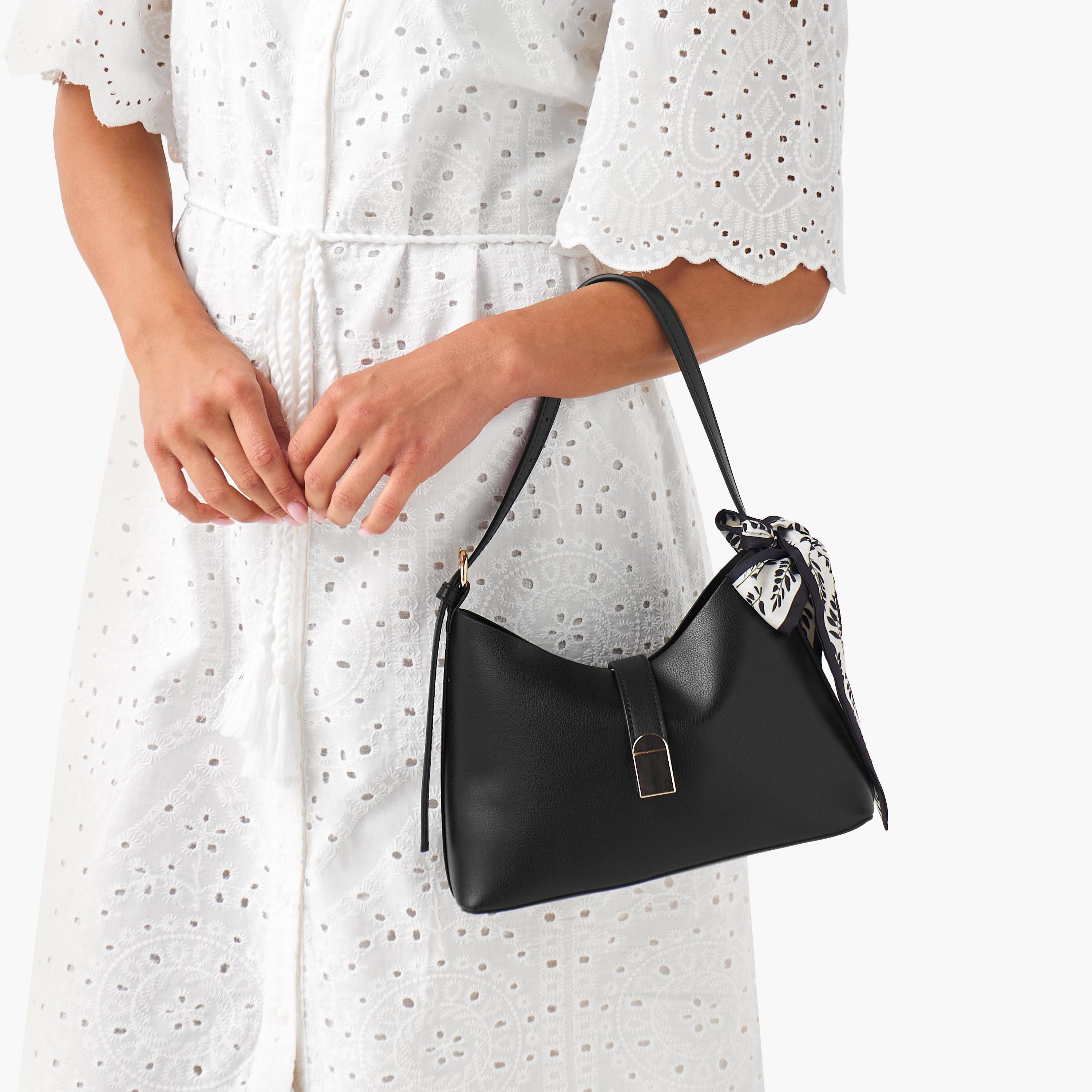 شنطة كتف بمقبض قابل للتعديل وتفاصيل وشاح وطبعات-women-bagsandwallets-handbags-image-2