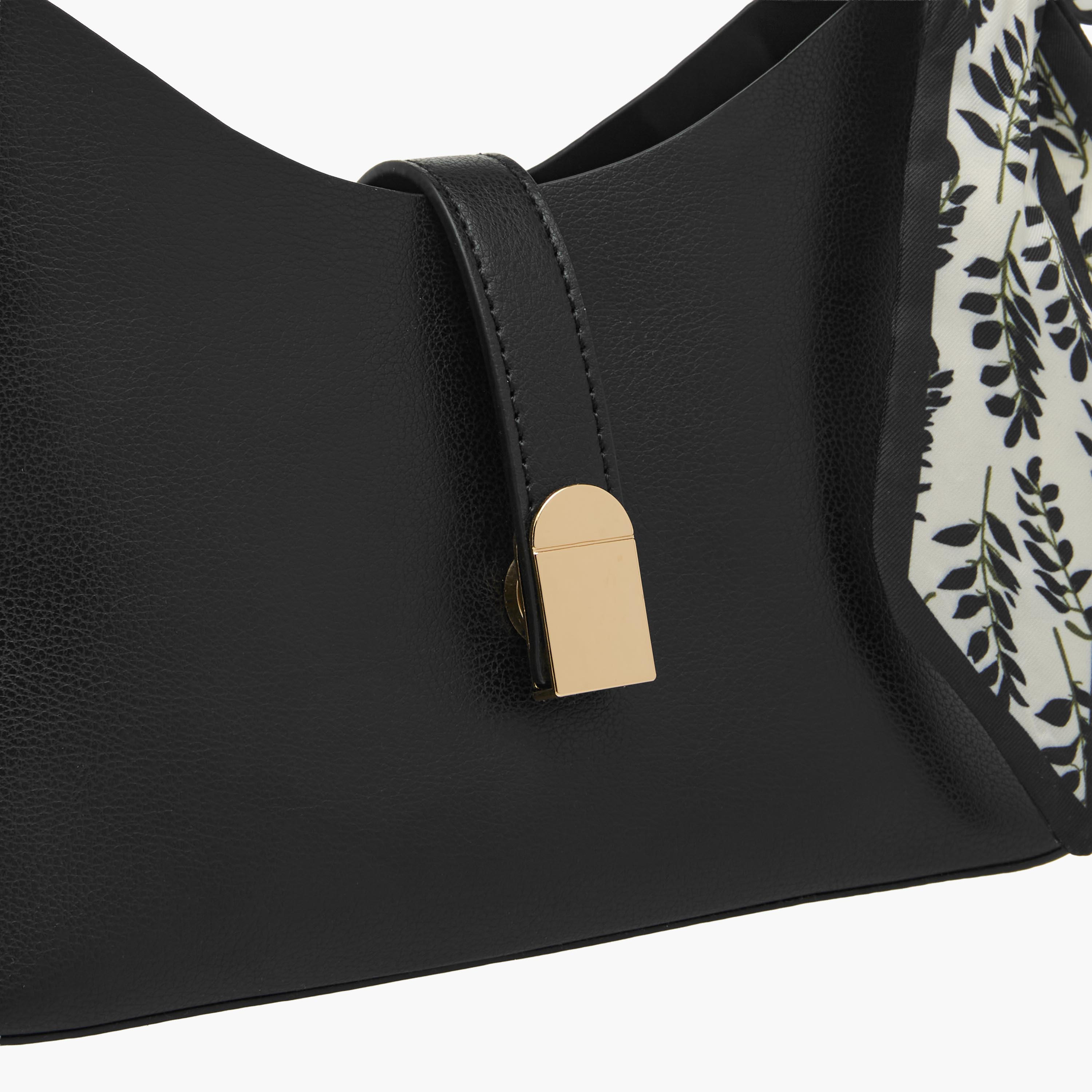 شنطة كتف بمقبض قابل للتعديل وتفاصيل وشاح وطبعات-women-bagsandwallets-handbags-image-5