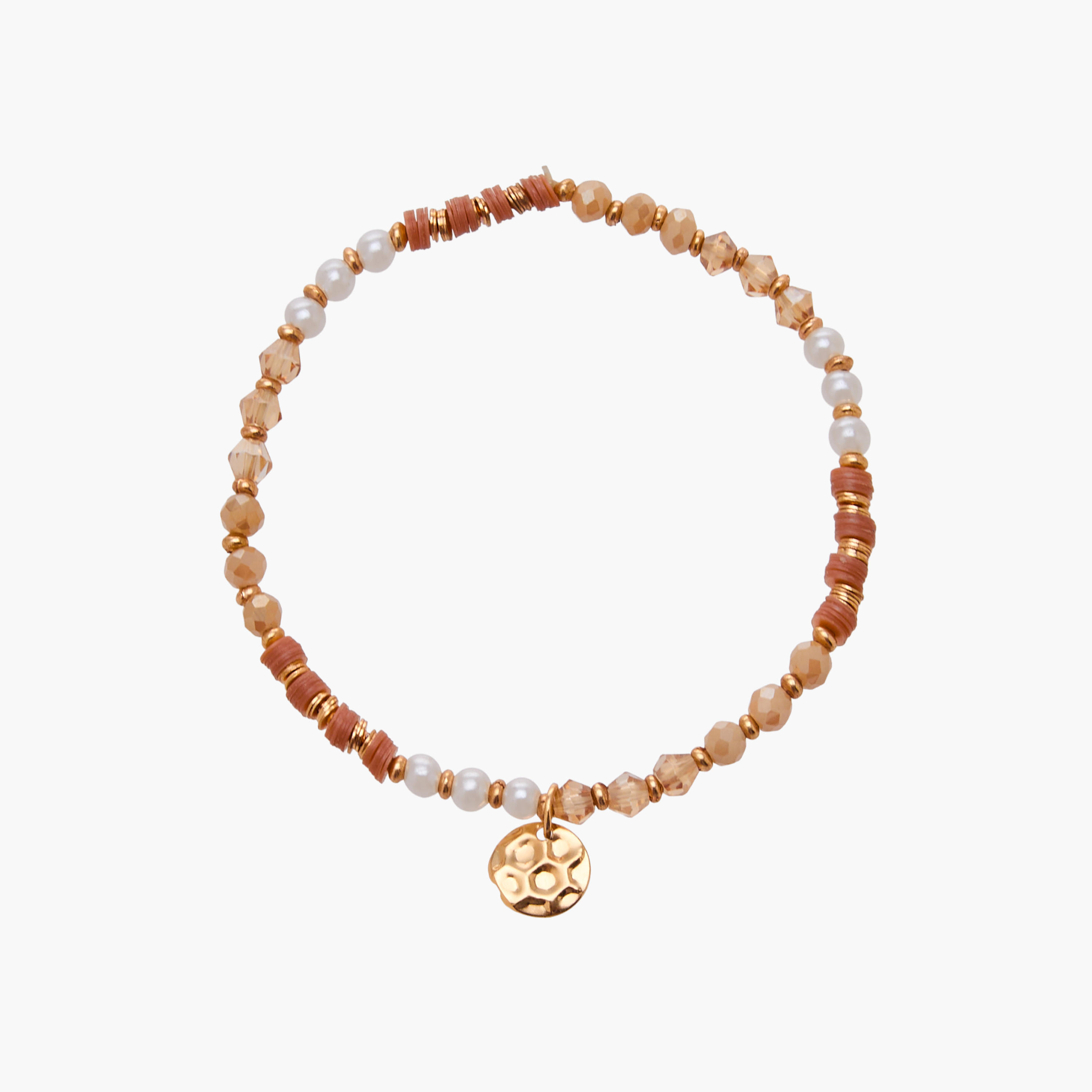 طقم من 9 - سوار خرز مطاطي بلون ذهبي-women-watchesandjewellery-jewellery-banglesandbracelets-image-14