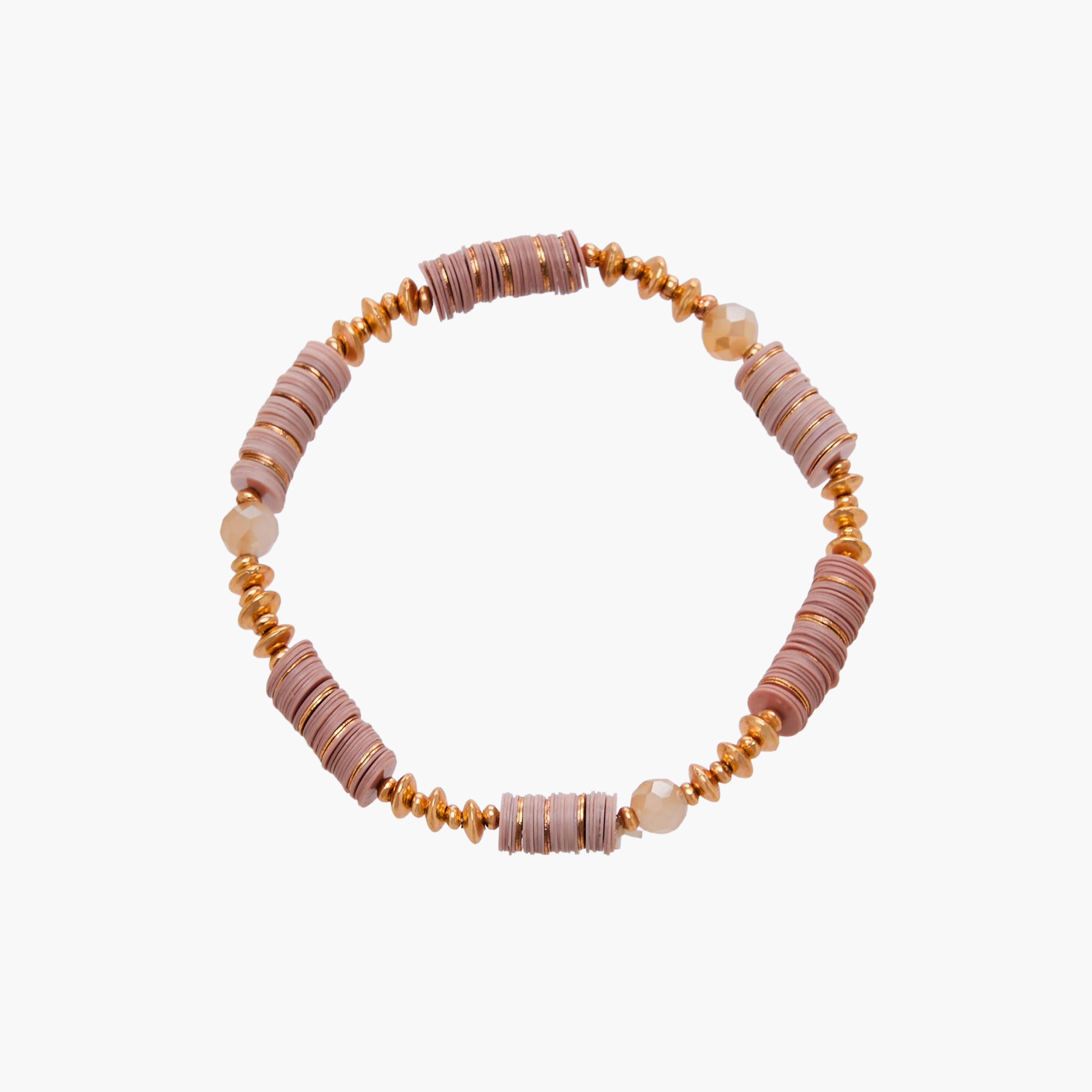 طقم من 9 - سوار خرز مطاطي بلون ذهبي-women-watchesandjewellery-jewellery-banglesandbracelets-image-15