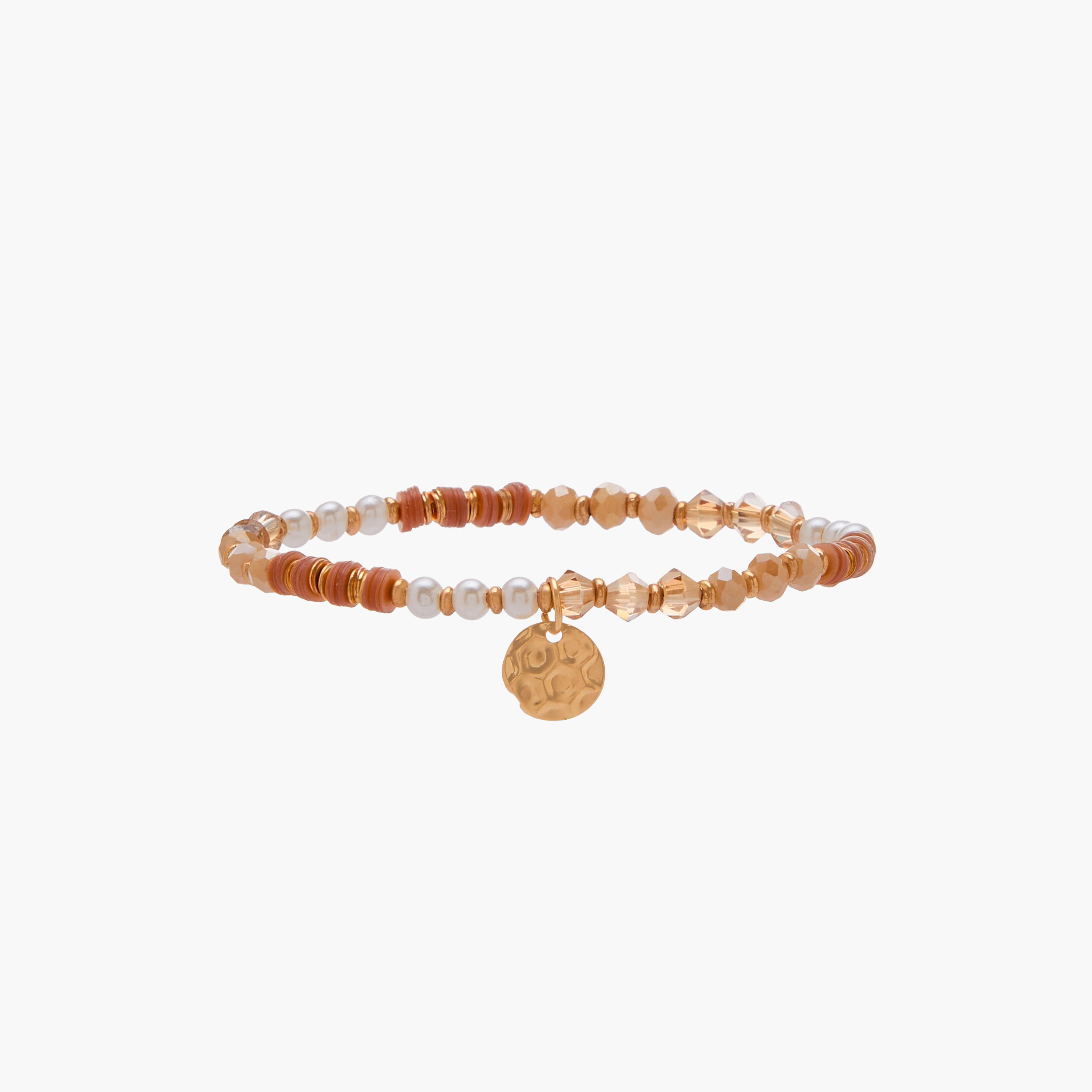 طقم من 9 - سوار خرز مطاطي بلون ذهبي-women-watchesandjewellery-jewellery-banglesandbracelets-image-5