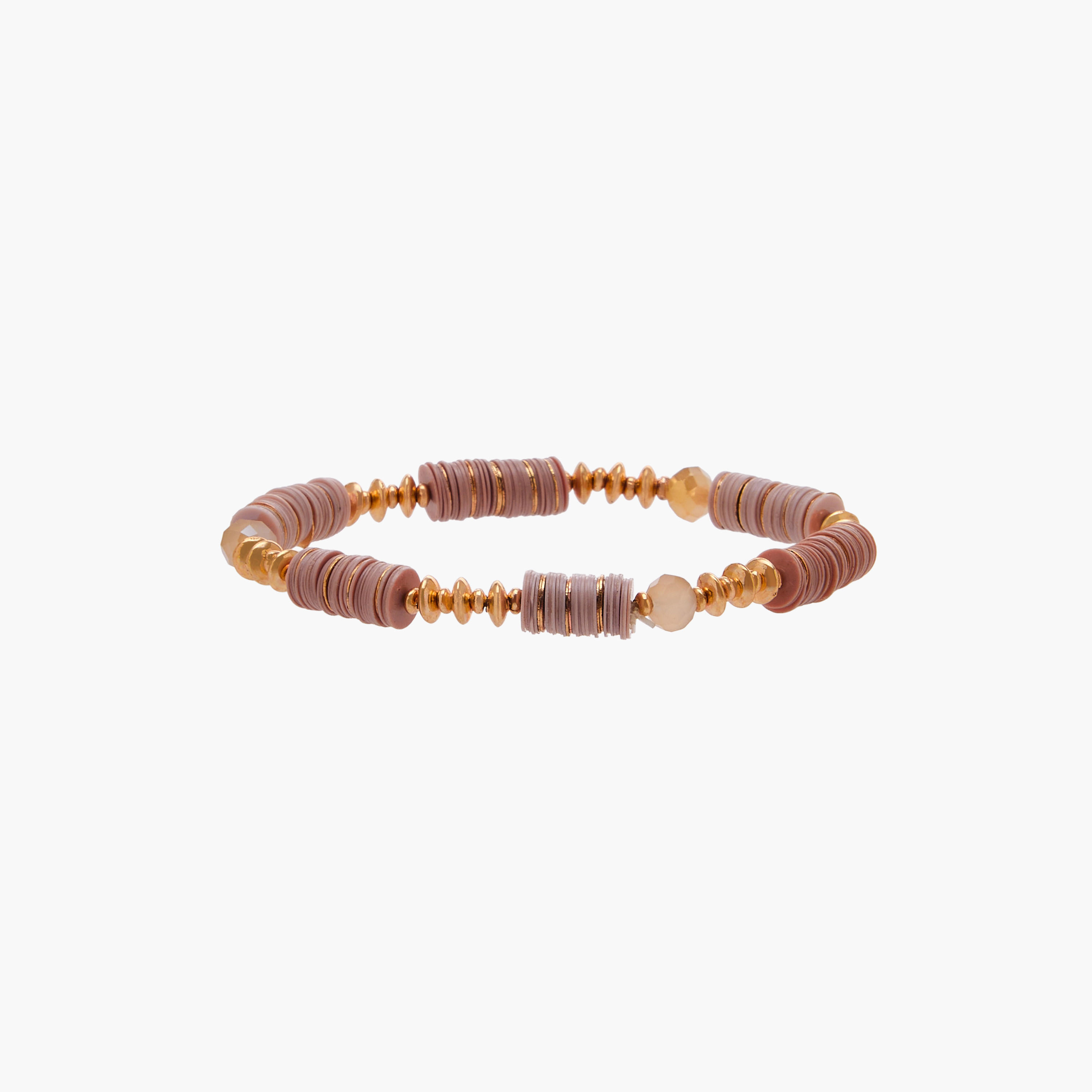 طقم من 9 - سوار خرز مطاطي بلون ذهبي-women-watchesandjewellery-jewellery-banglesandbracelets-image-6