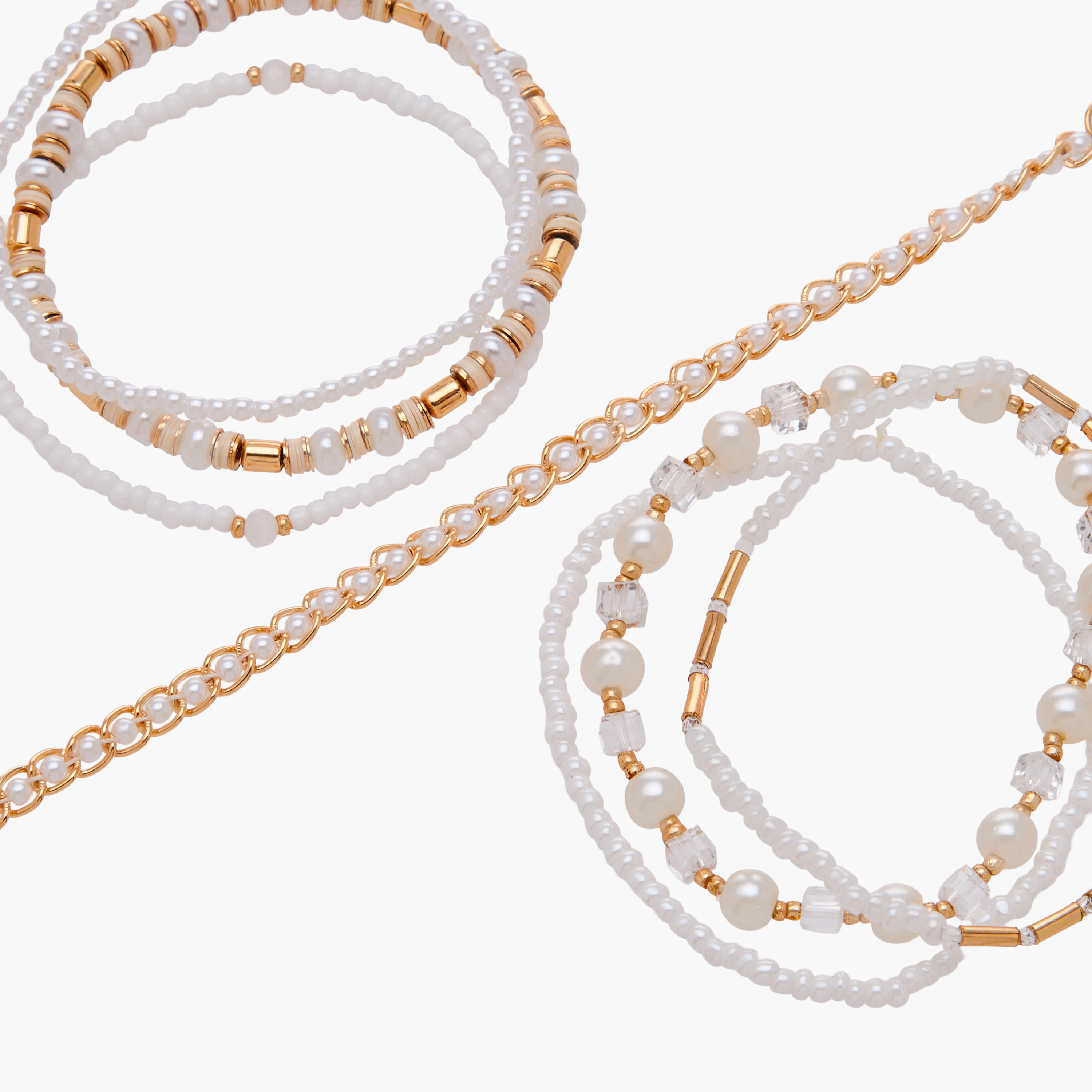 Pack of 7 Pearl Stretch Bracelet-women-watchesandjewellery-jewellery-banglesandbracelets-image-18