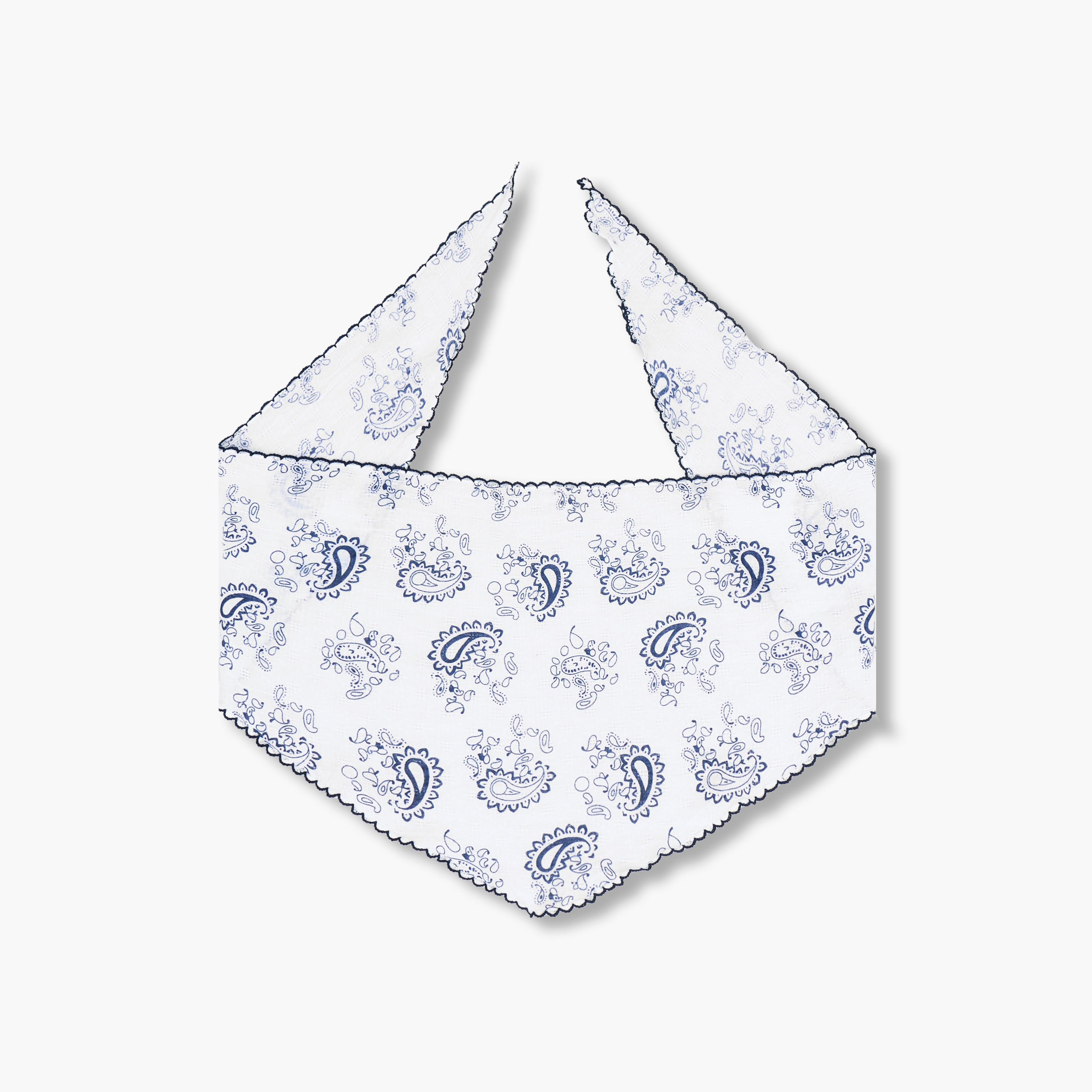 Bandana Paisley Print White-women-winterwear-scarves-image-1