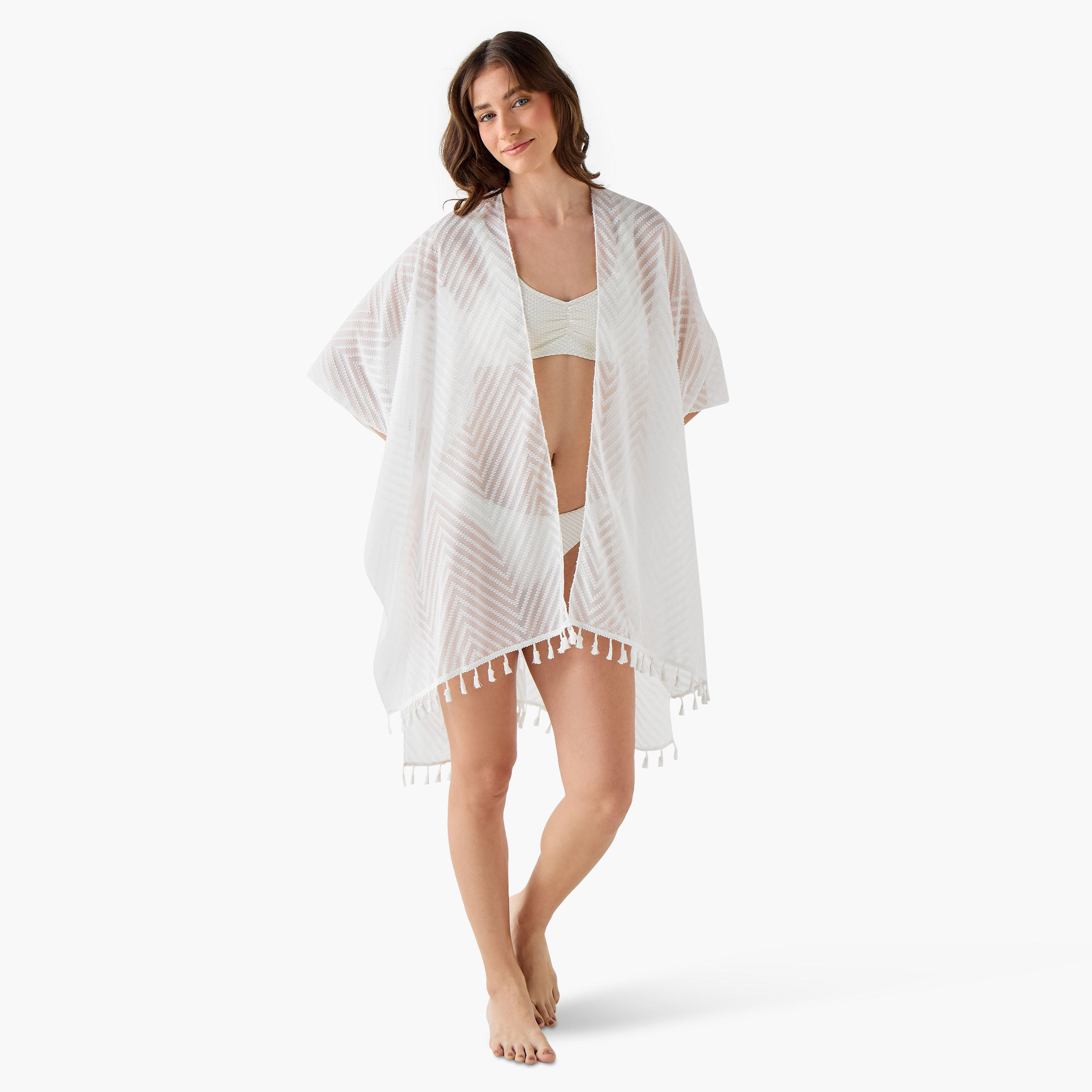 Chevron Cover-Up White-women-clothing-swimandbeach-coverups-image-2