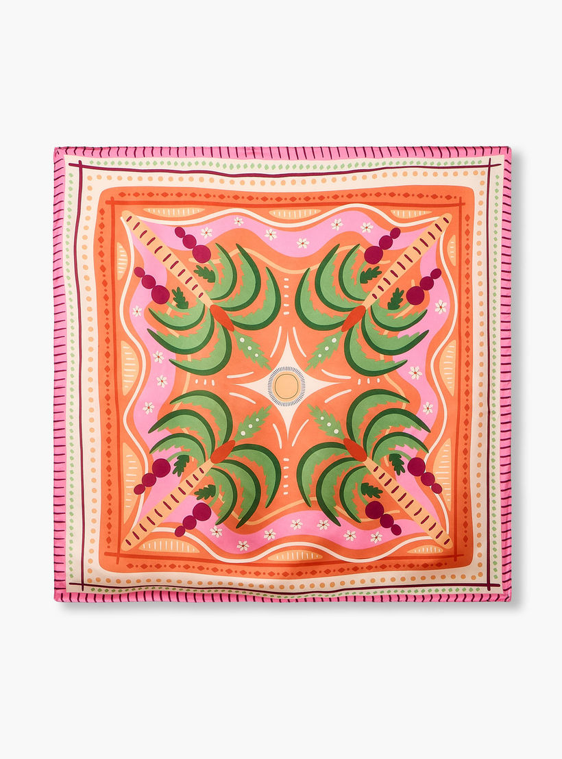 Square Scarf Satin Tropical Print-women-clothingaccessories-scarves-image-1