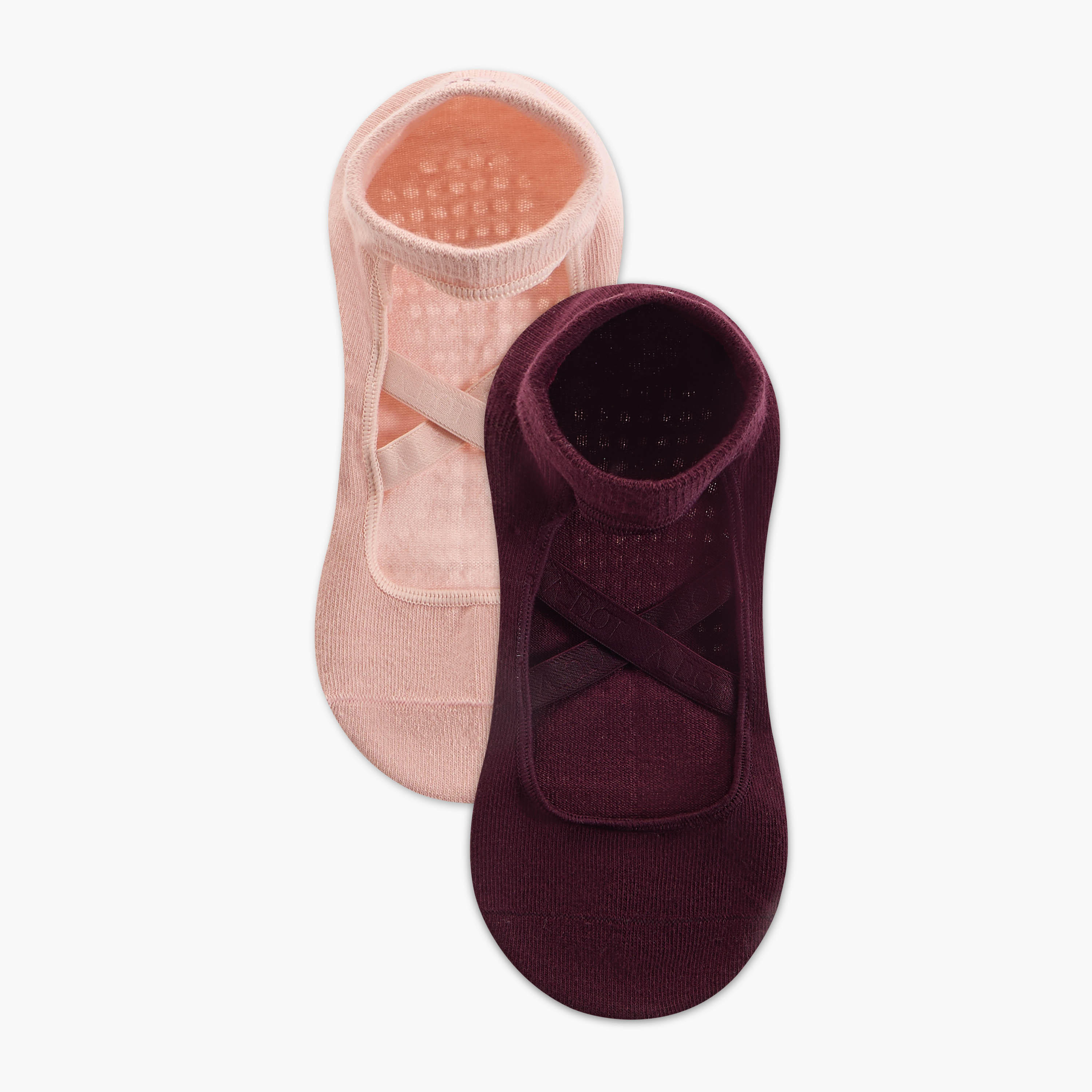 Pack of 2 Yoga Footie Socks-women-socksandstockings-image-1