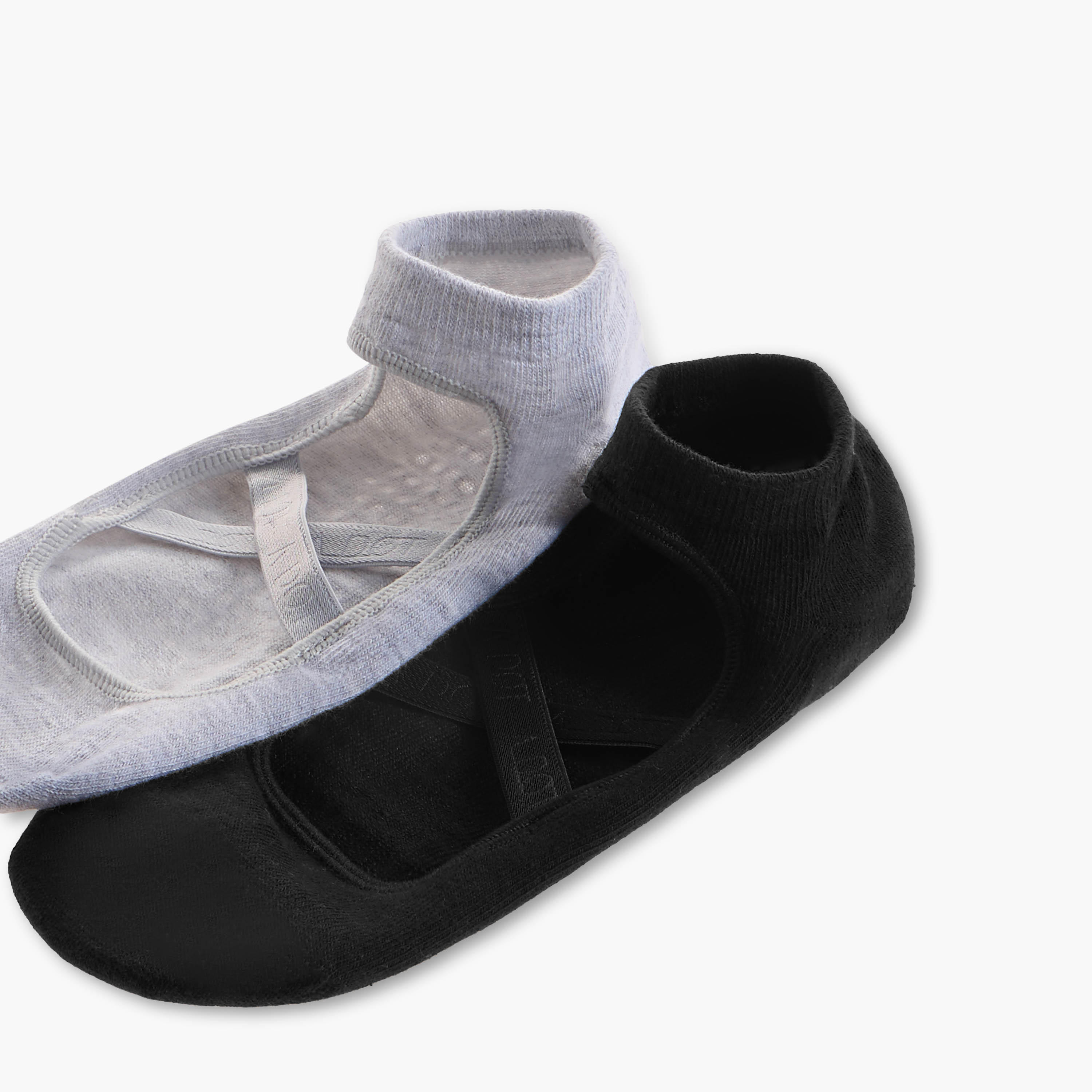Pack of 2 Yoga Footie Cotton Socks-women-socksandstockings-image-4