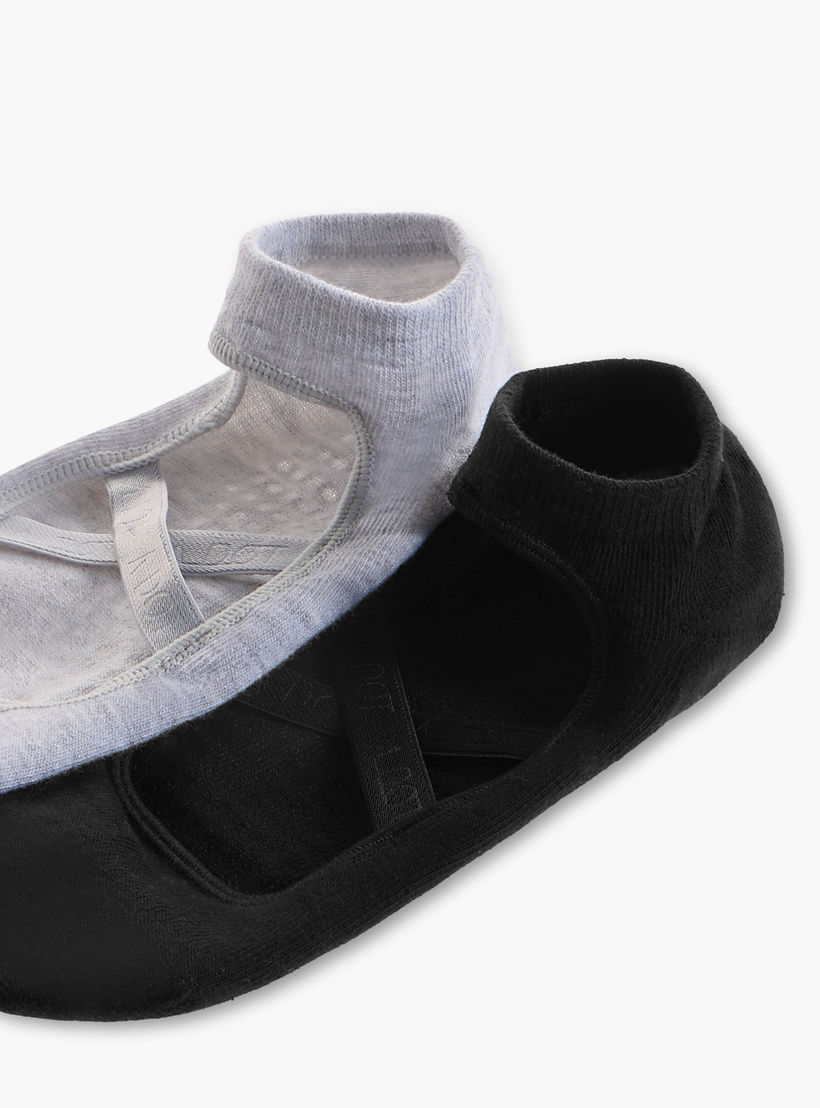 Pack of 2 Yoga Footie Cotton Socks-women-socksandstockings-image-4