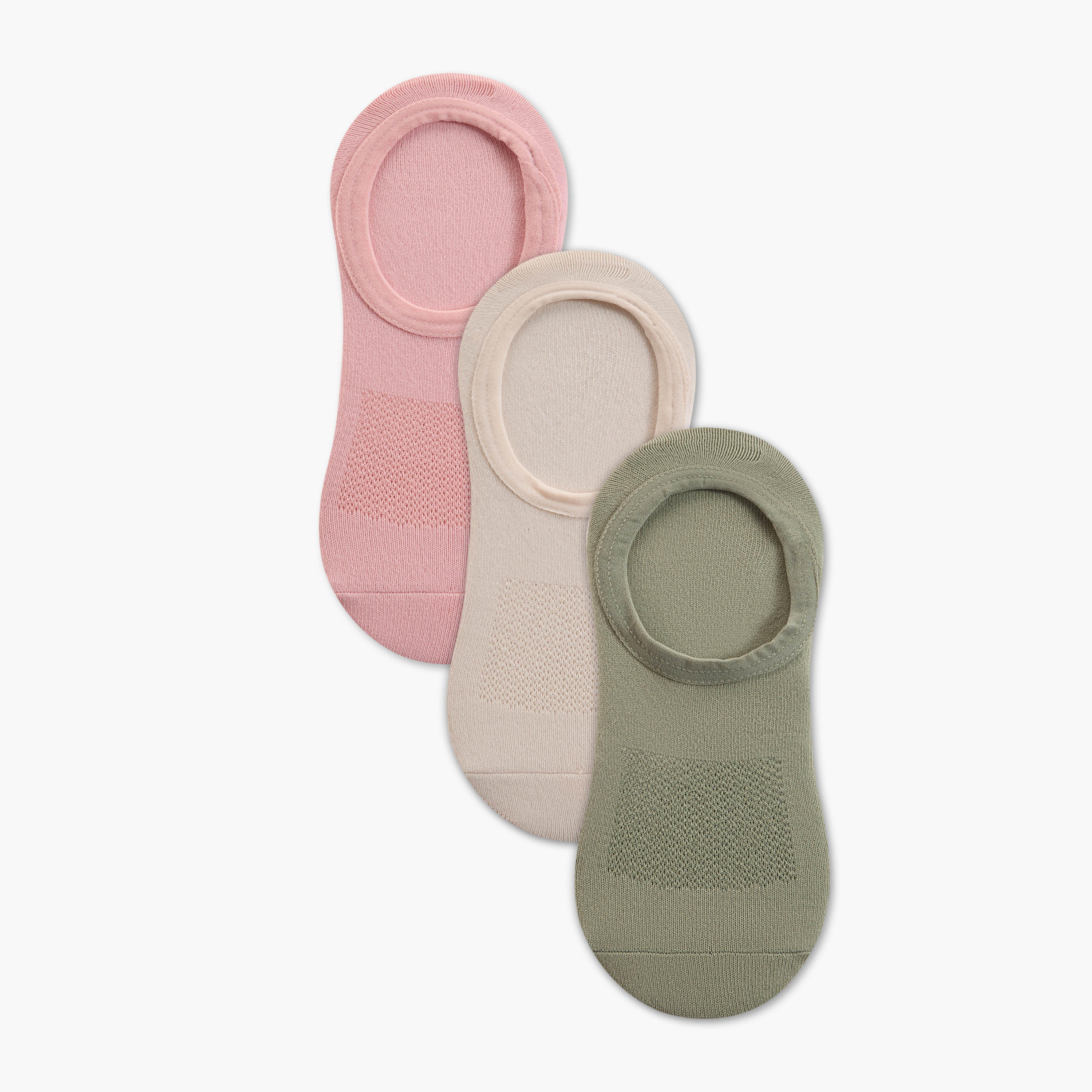 Pack of 3 Invisible Cotton Socks-women-socksandstockings-image-1