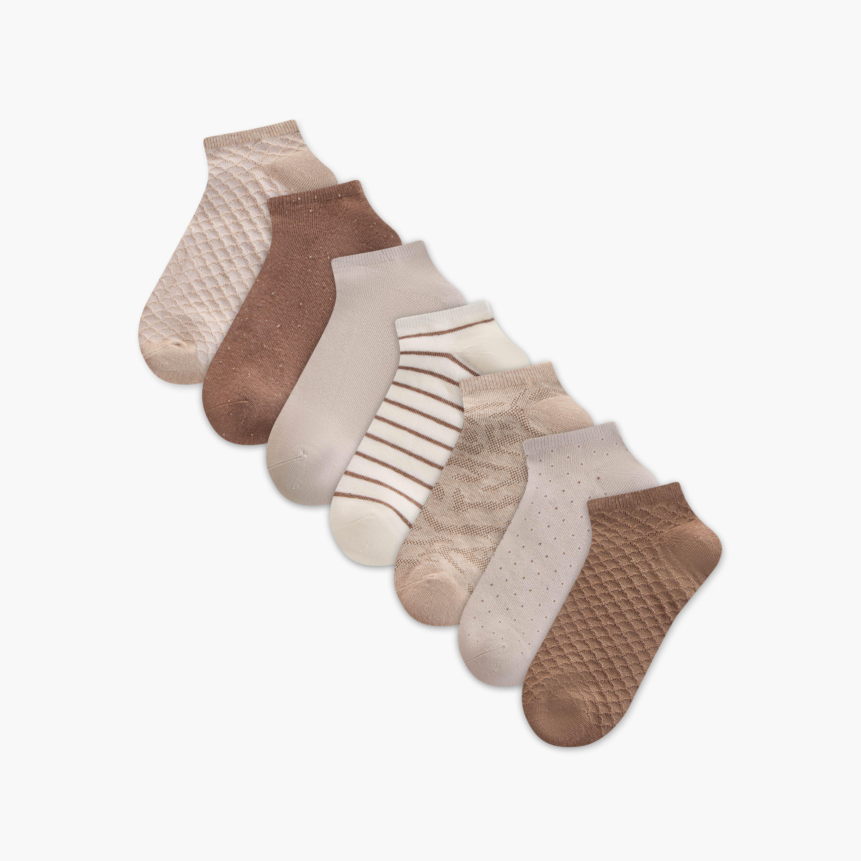 Pack of 7 Ankle Length Socks-women-socksandstockings-image-1