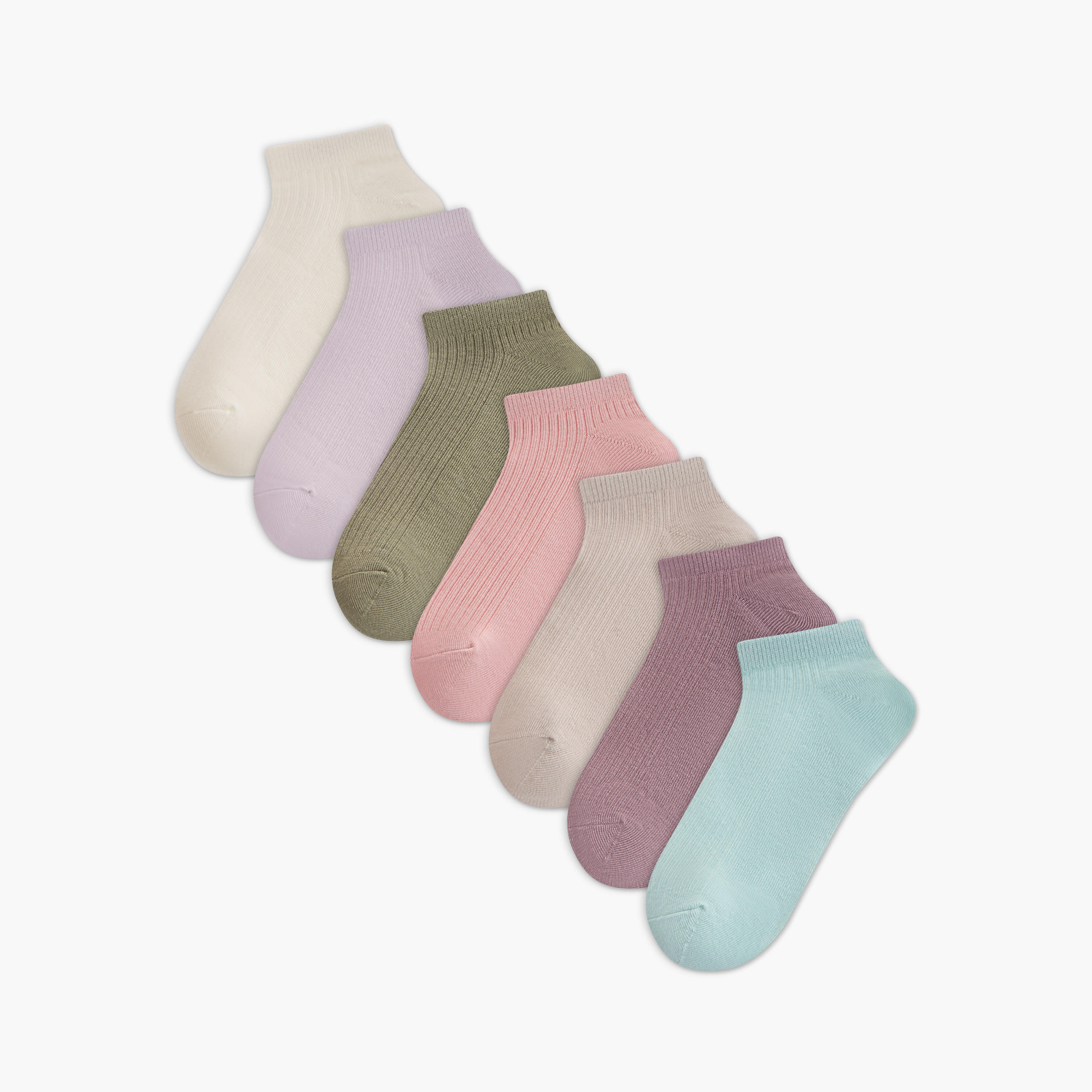 Pack of 7 Ankle Length Socks-women-socksandstockings-image-1