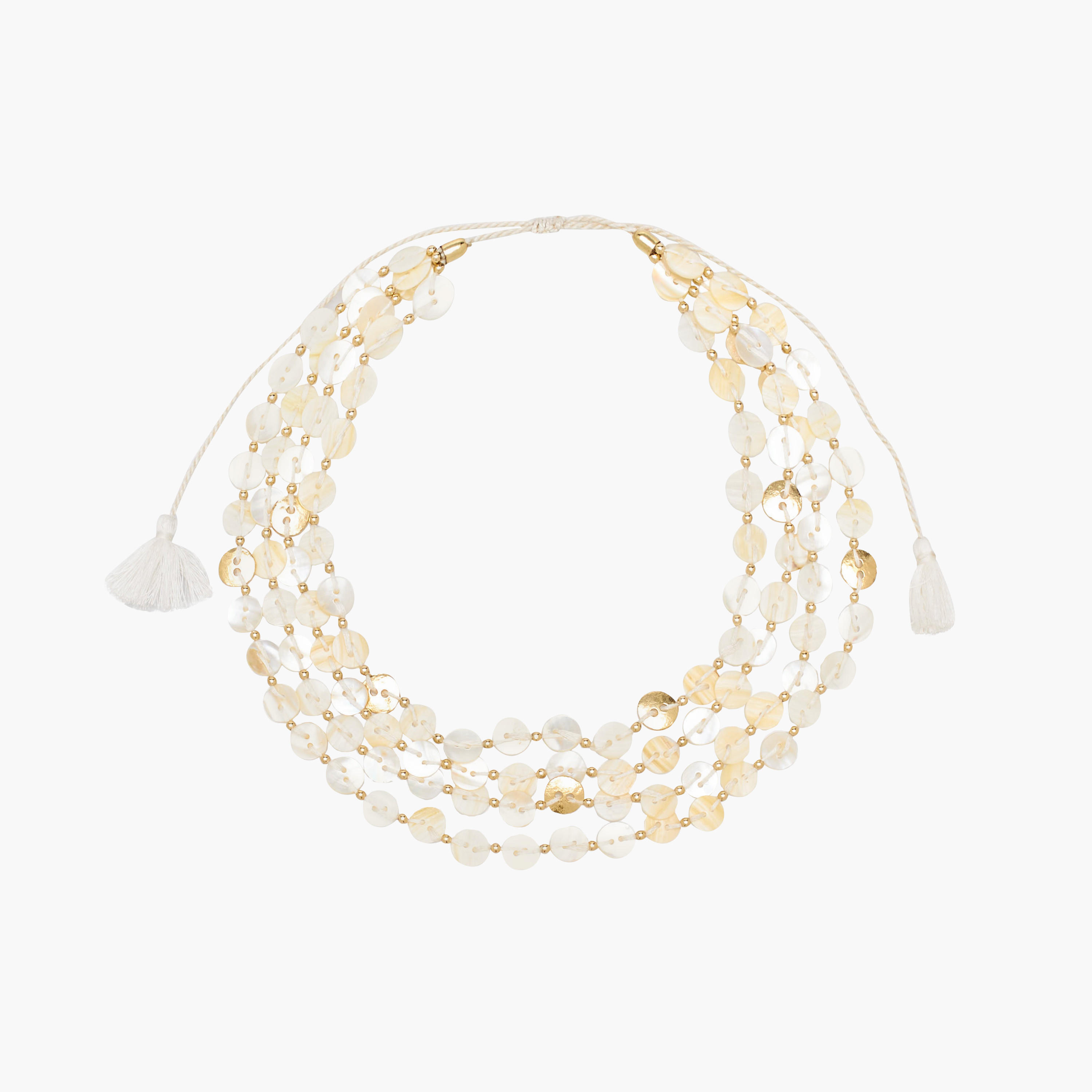 قلادة صدف طبقات بإغلاق منزلق-women-watchesandjewellery-jewellery-necklacesandpendants-image-5