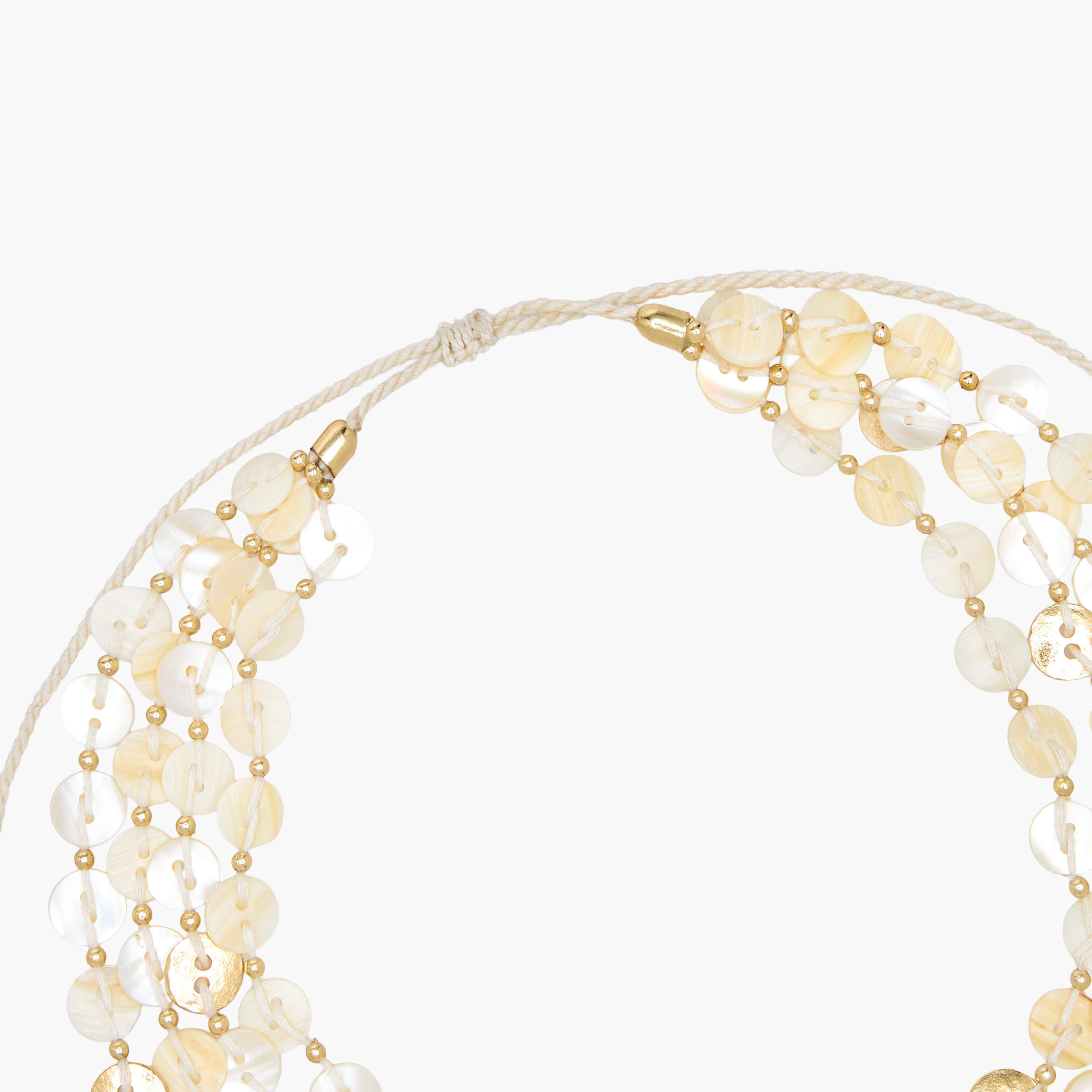 قلادة صدف طبقات بإغلاق منزلق-women-watchesandjewellery-jewellery-necklacesandpendants-image-2