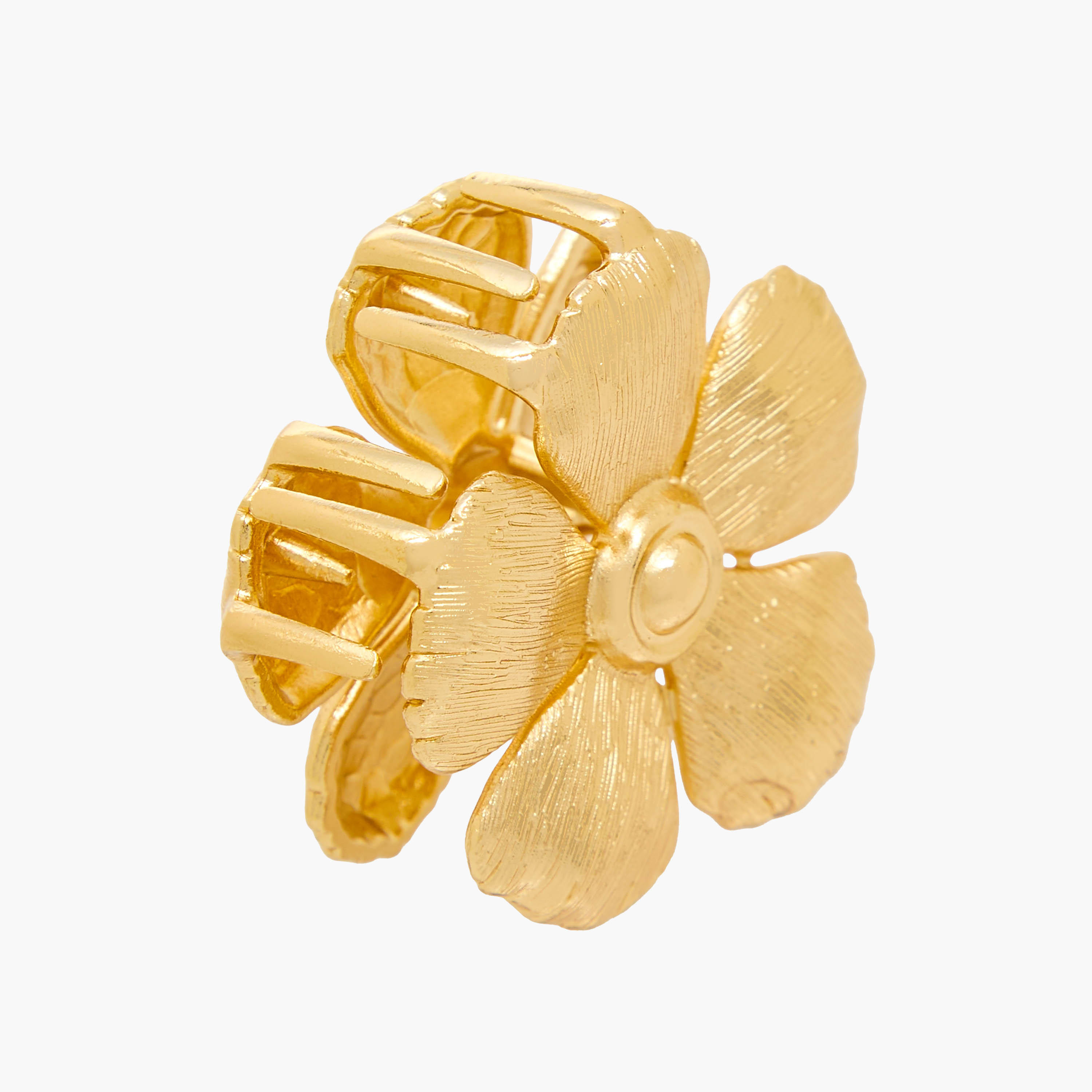 طقم مشابك شعر معدنية بتصميم أزهار أنيقة عدد 2-women-hairaccessories-clamps-image-4
