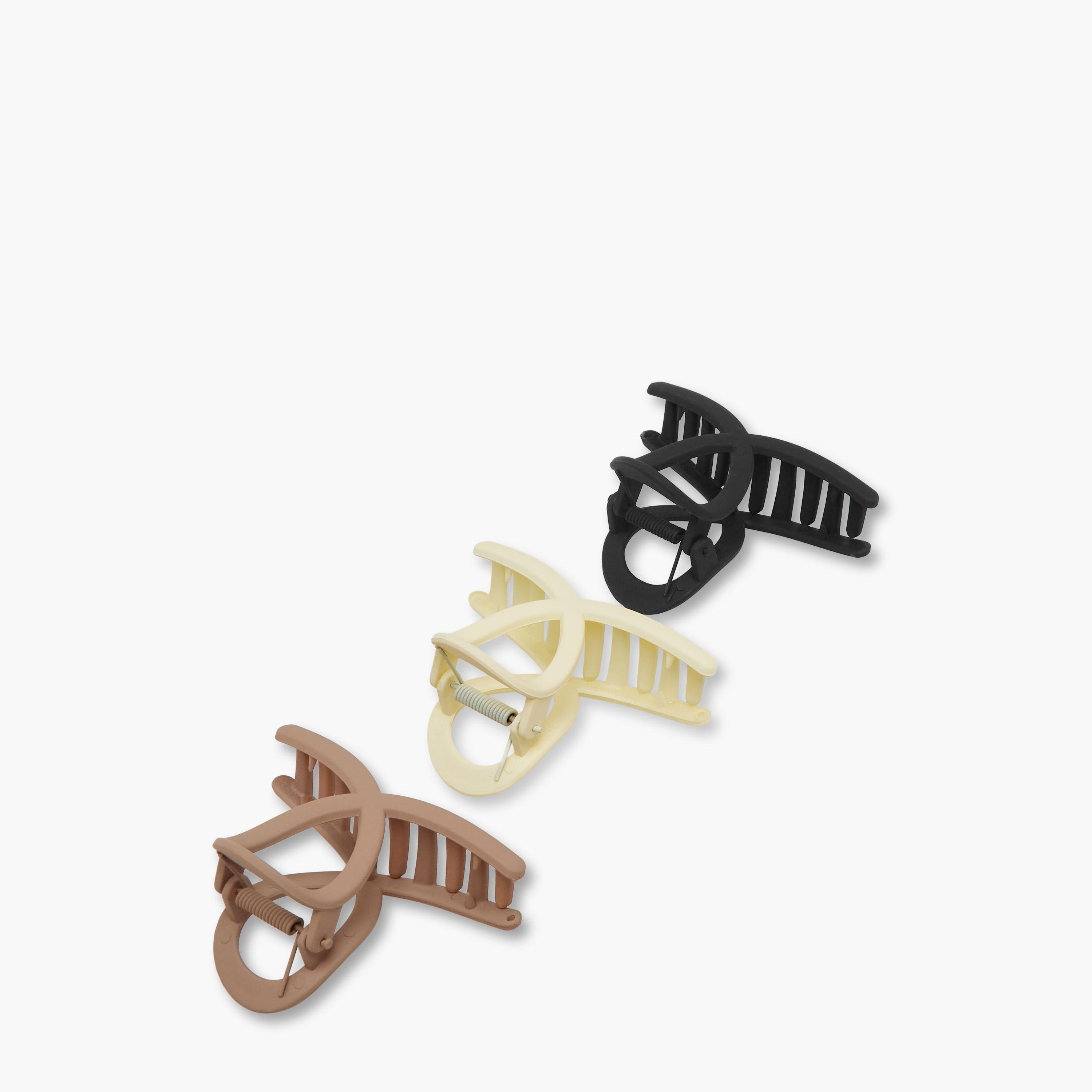 Pack of 3 Loop Hair Clamp with Matte Finish-women-hairaccessories-clamps-image-6