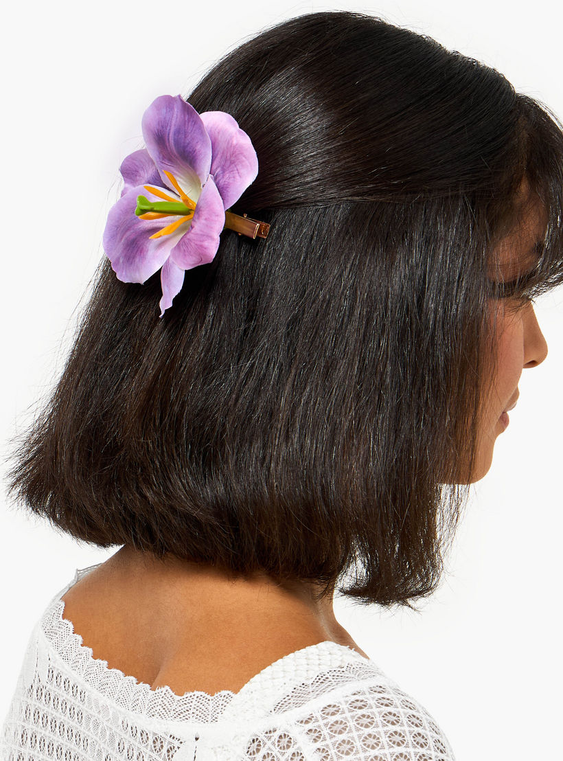 مشبك شعر بتصميم زهرة الزنبق الأنيقة والجذابة-women-hairaccessories-clamps-image-2